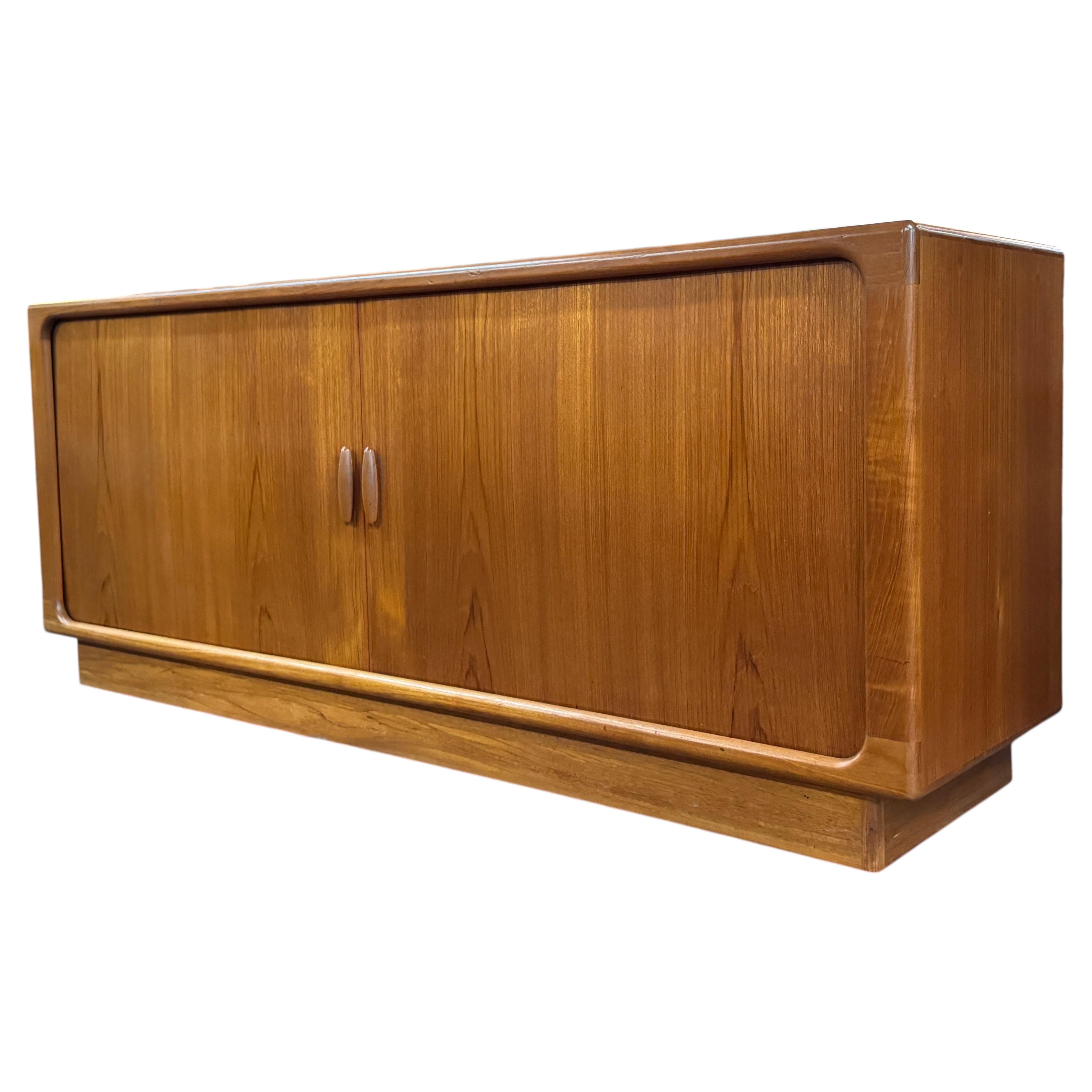 Danish Modern Teak Credenza by Dyrlund with Tambour Doors