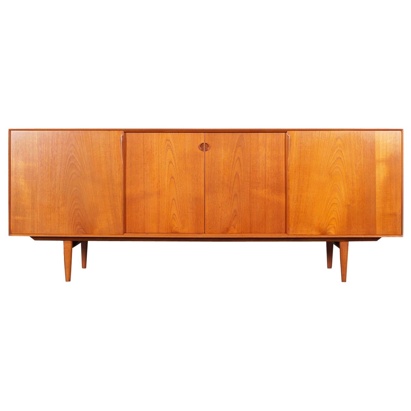 Danish Modern Teak Credenza by Henry Rosengren Hansen