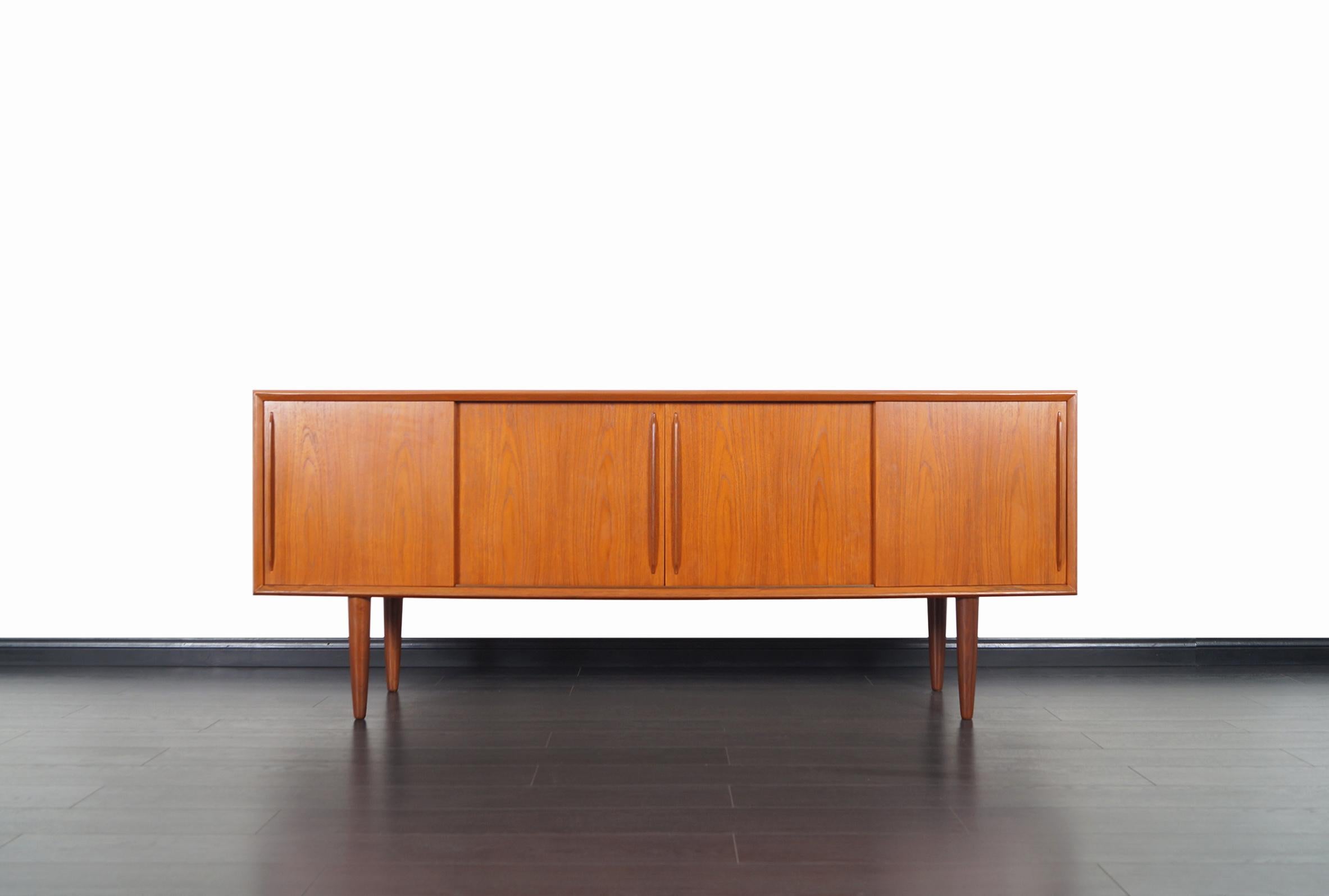 Wood Danish Modern Teak Credenza by Svend A. Larsen