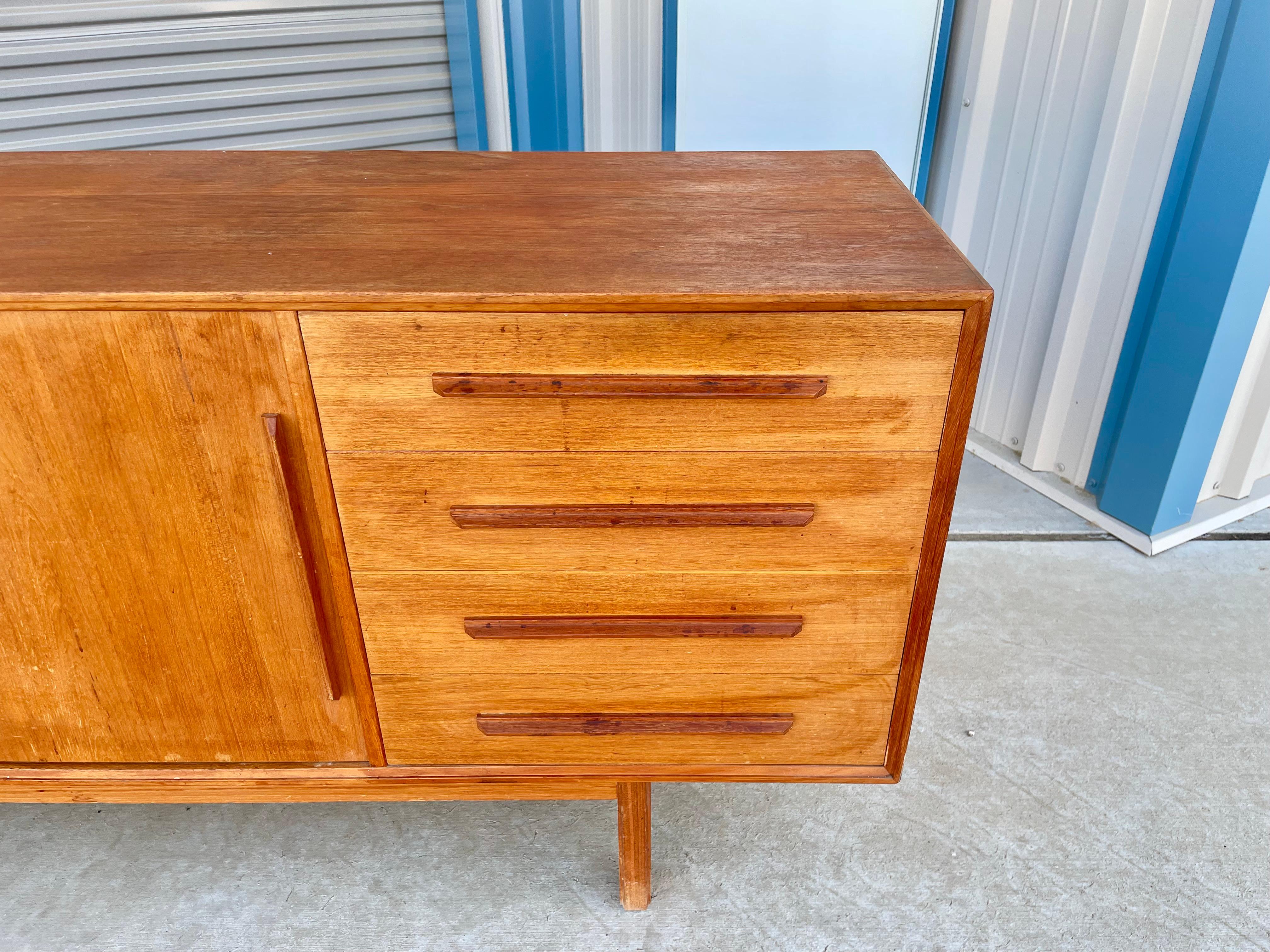 Mid-20th Century Danish Modern Teak Credenza For Sale