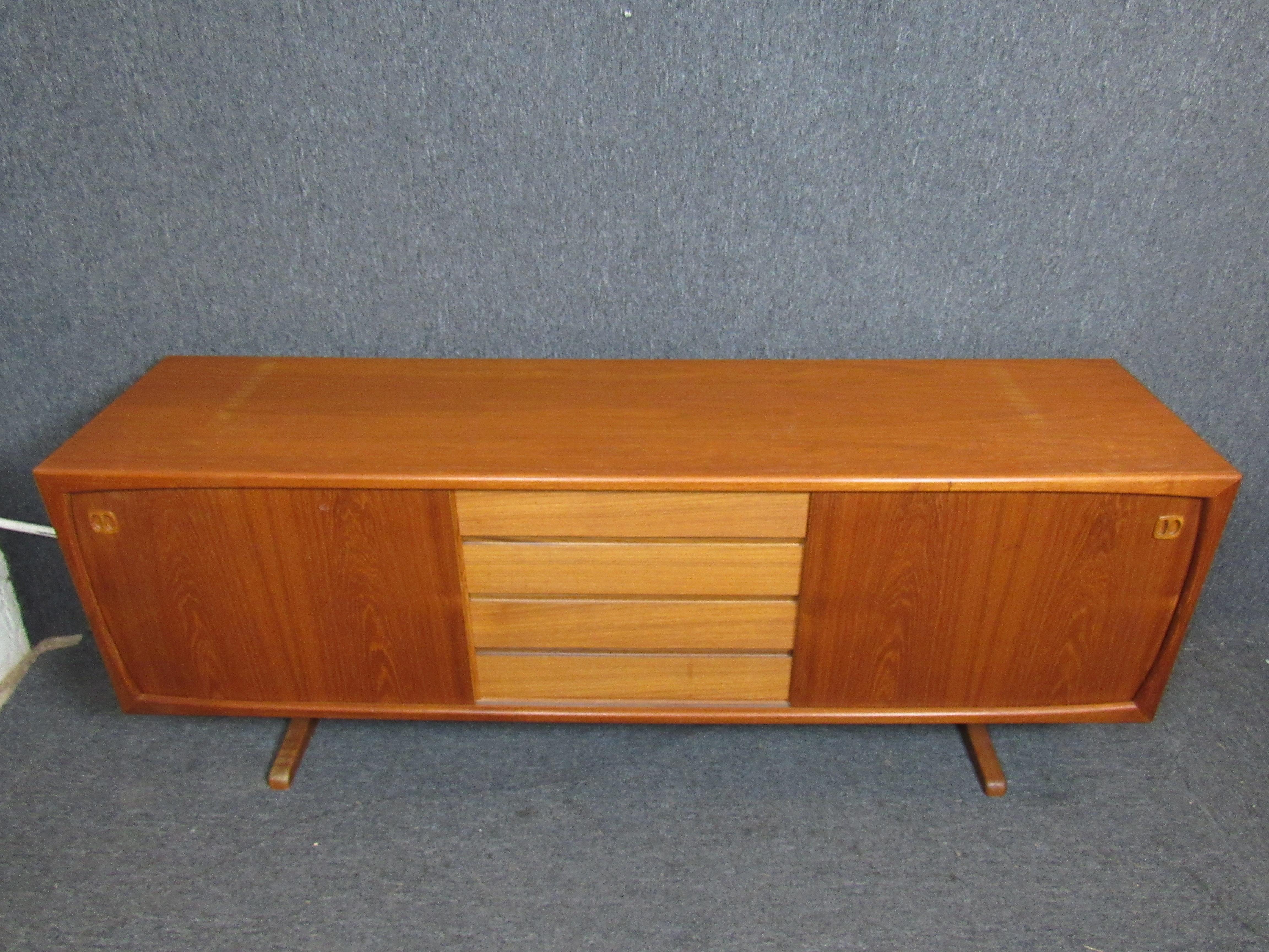 Late 20th Century Danish Modern Teak Credenza For Sale