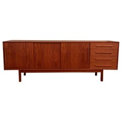 Danish Modern Teak Credenza Sideboard by Dyrlund