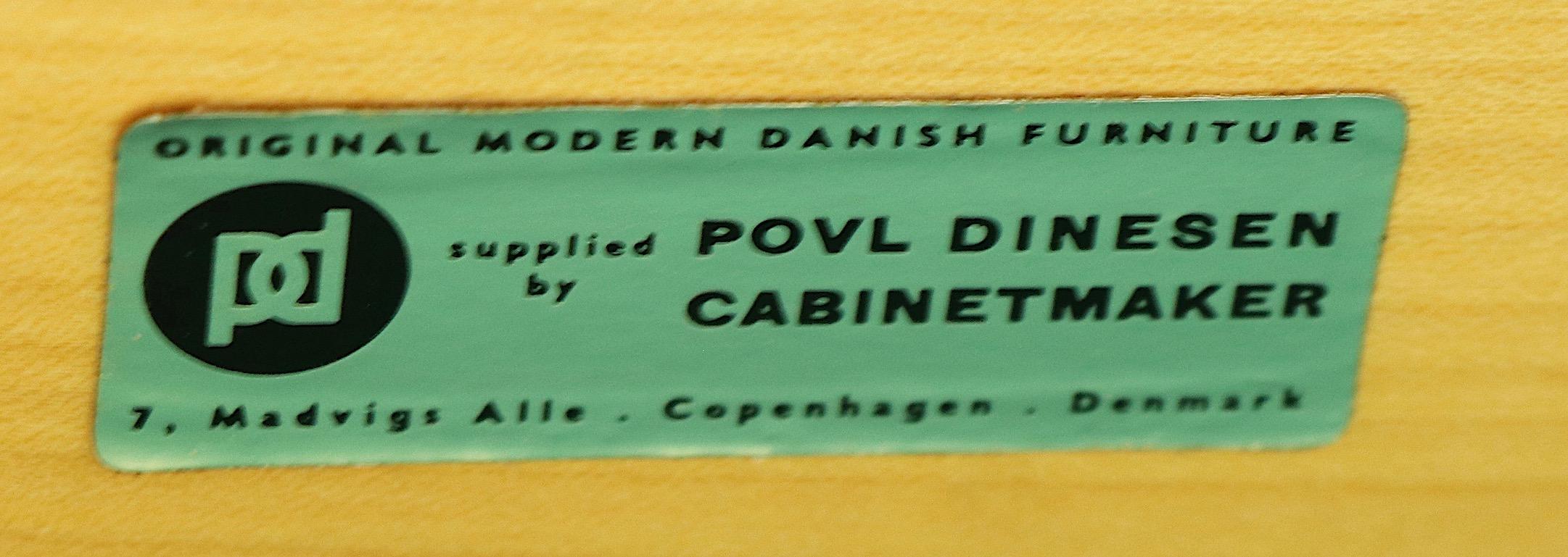 Danish Modern Teak Credenza with Tambour Roll Front by Povl Dinesen 3