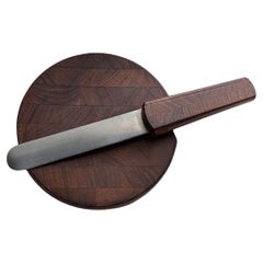 Vintage Danish Modern Teak Cutting Board & Knife – Dansk IHQ by Jens Quistgaard