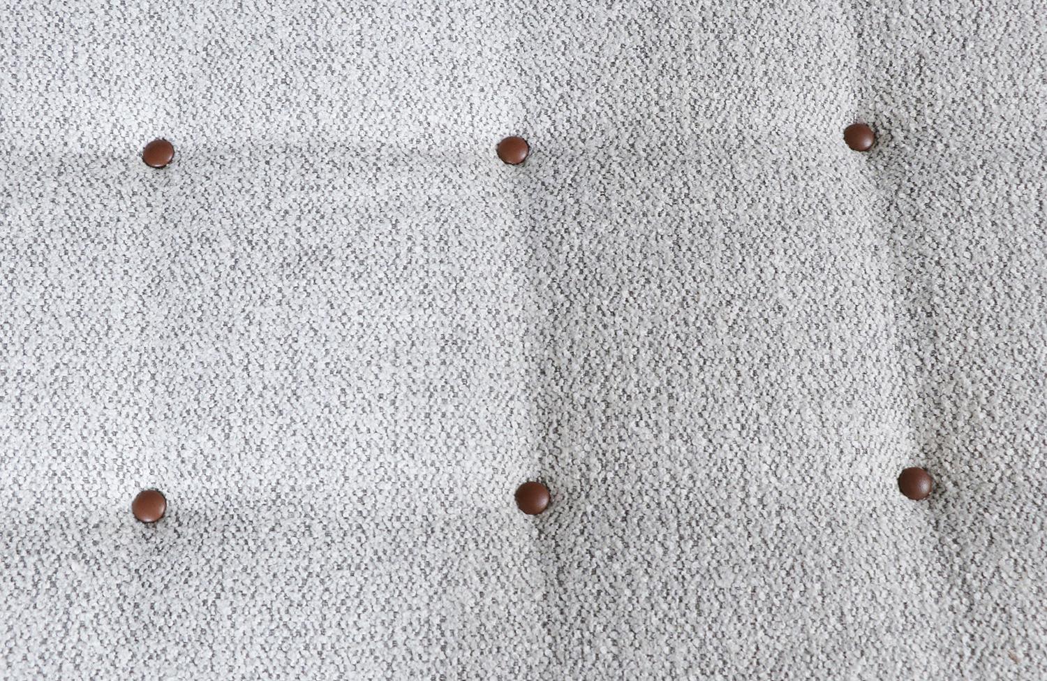 Lettino danese moderno in teak con inserti in pelle in vendita 2
