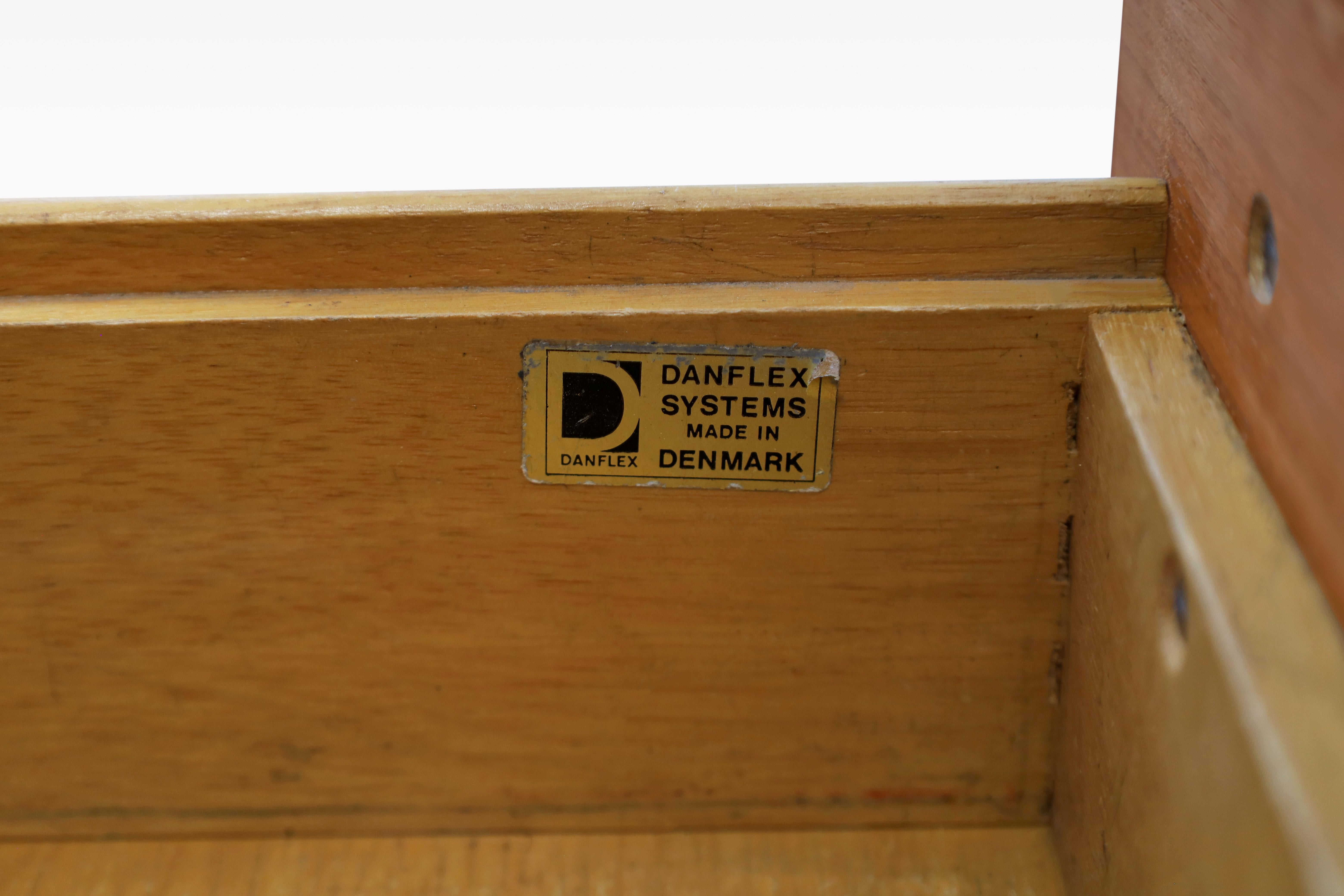 Danish Modern Teak Desk by Danflex For Sale 3