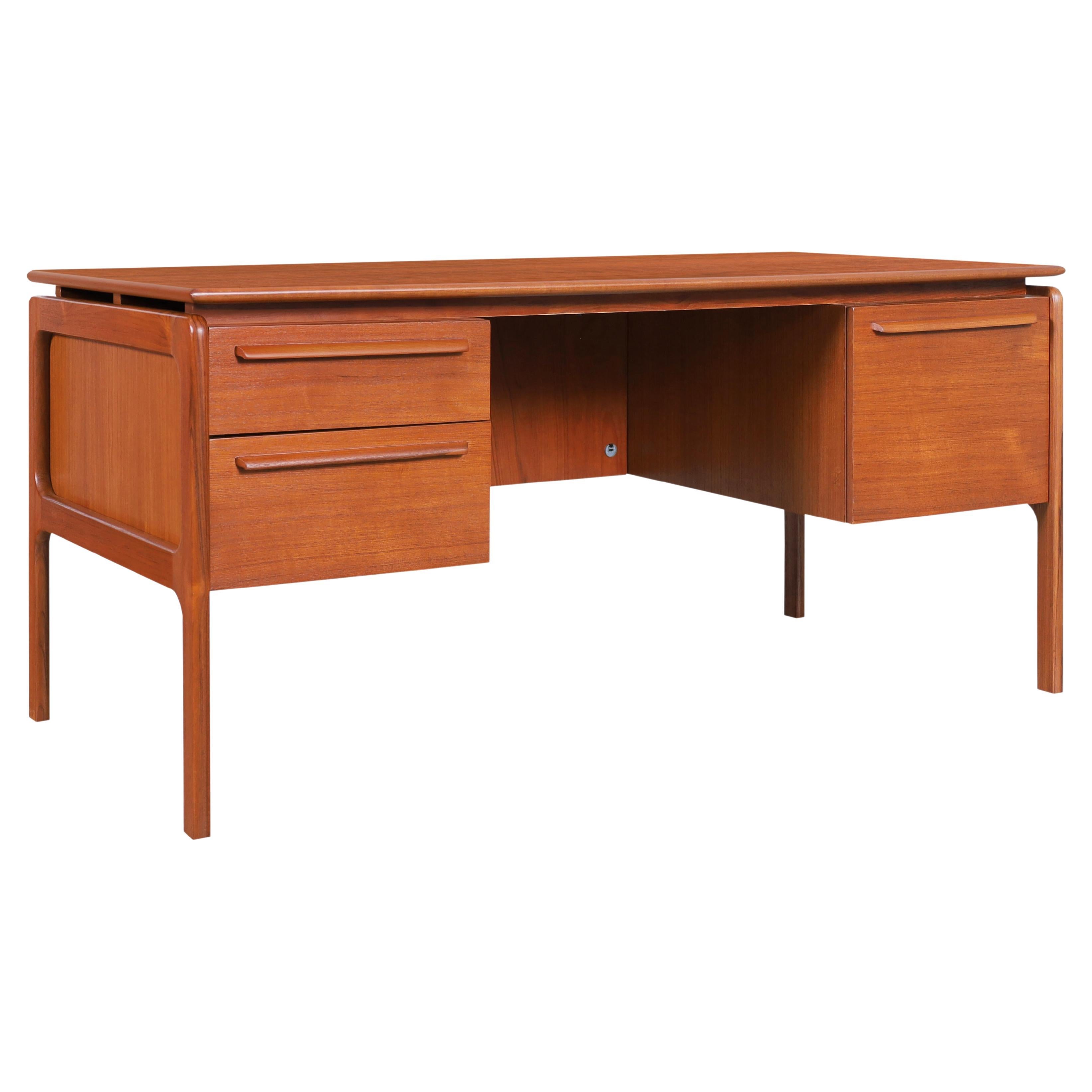 Danish Modern Teak Desk by Danflex