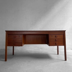 Danish Modern Teak Desk By Donimo Mobler