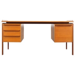 Danish Modern Teak Desk by G.V. Møbler