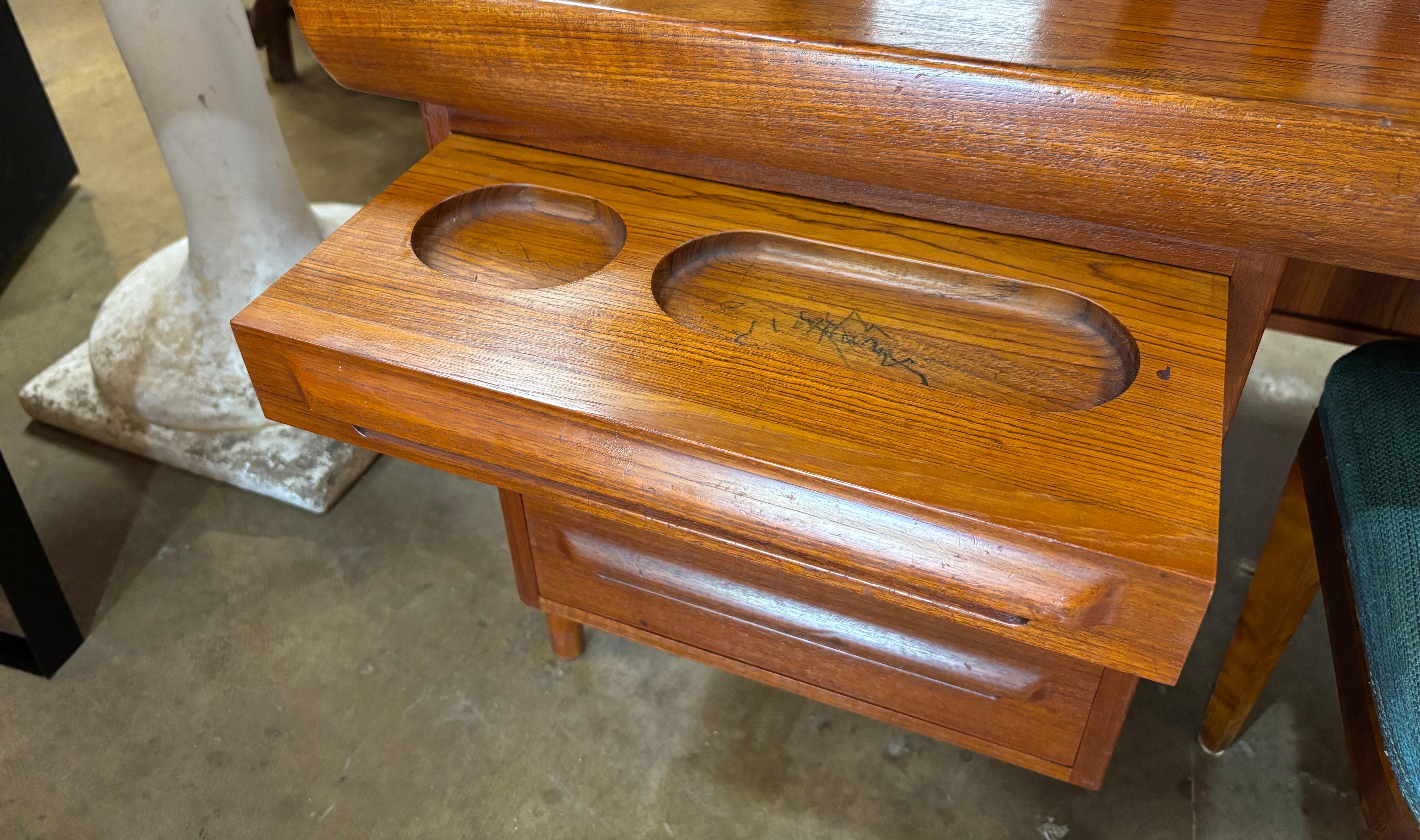 Scrivania moderna danese in teak di K. A. B. Simonsen in vendita 3