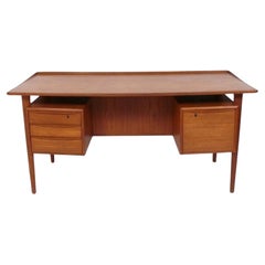 Danish Modern Teak Desk by Peter Lovig Nielsen circa 1960s