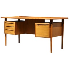 Danish Modern Teak Desk by Peter Lovig Nielsen