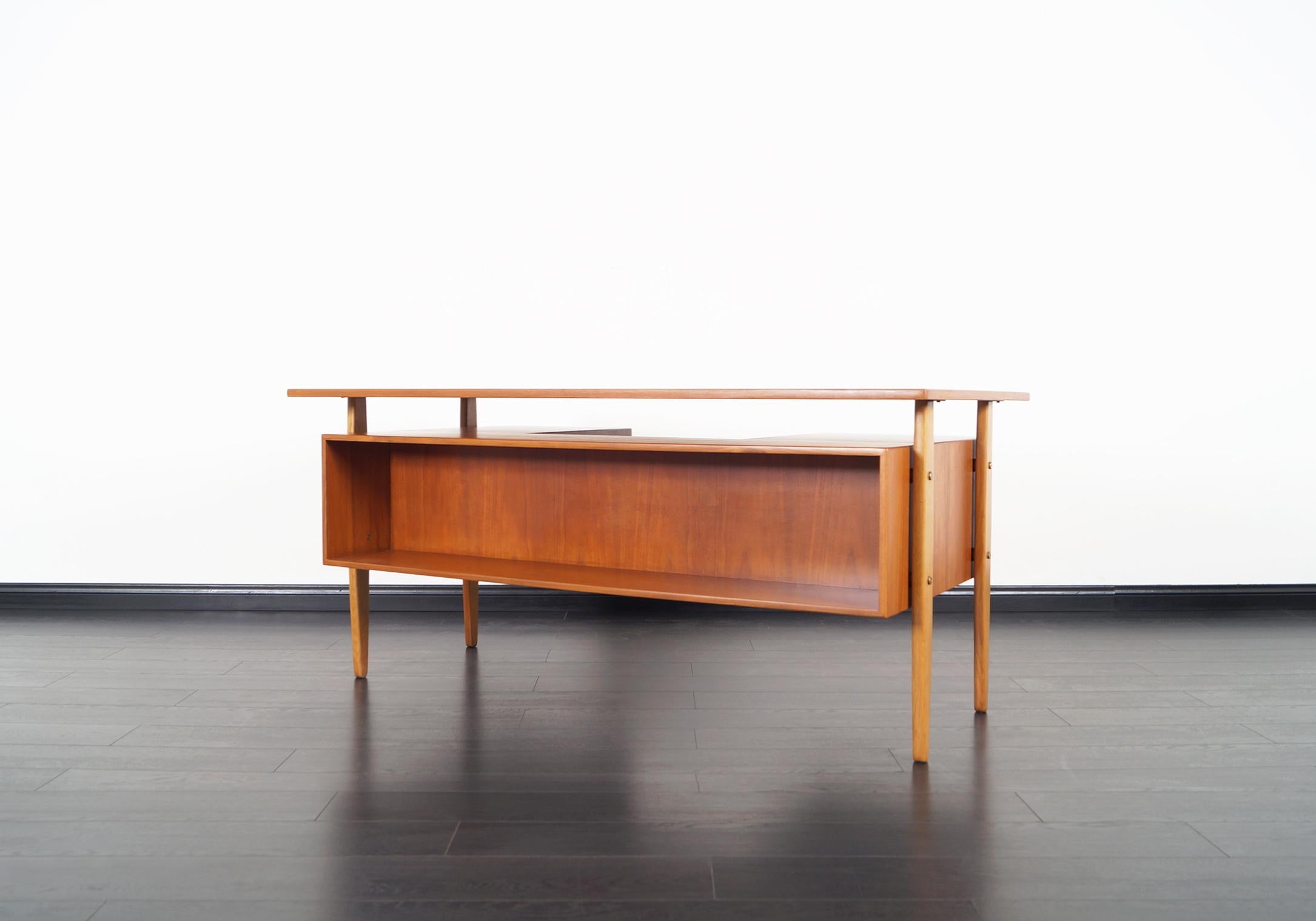 Danish Modern Teak Desk by Torben Standgaard 3