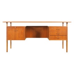 Danish Modern Teak Desk by Torben Standgaard