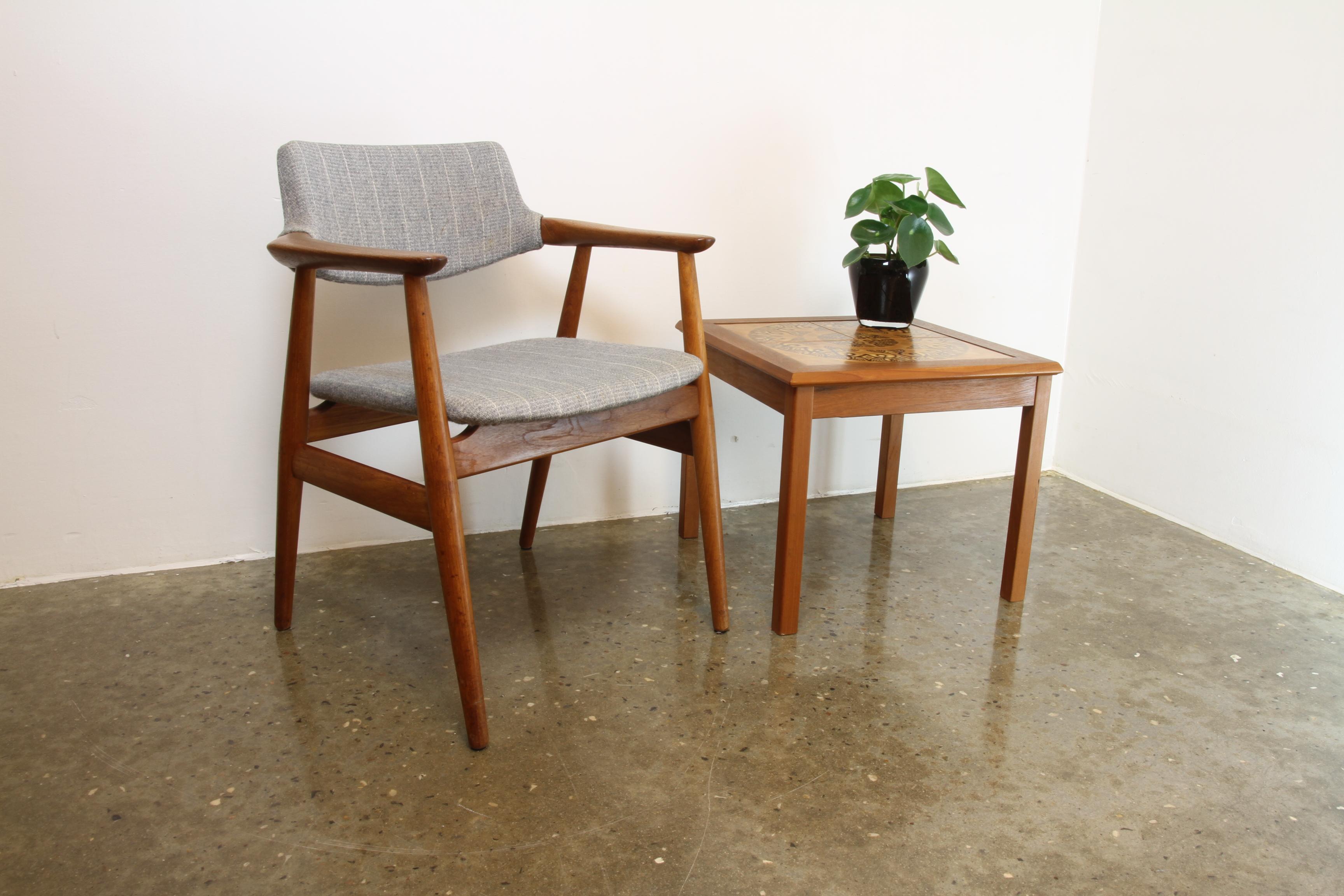 Danish Modern Teak Desk Chair 3