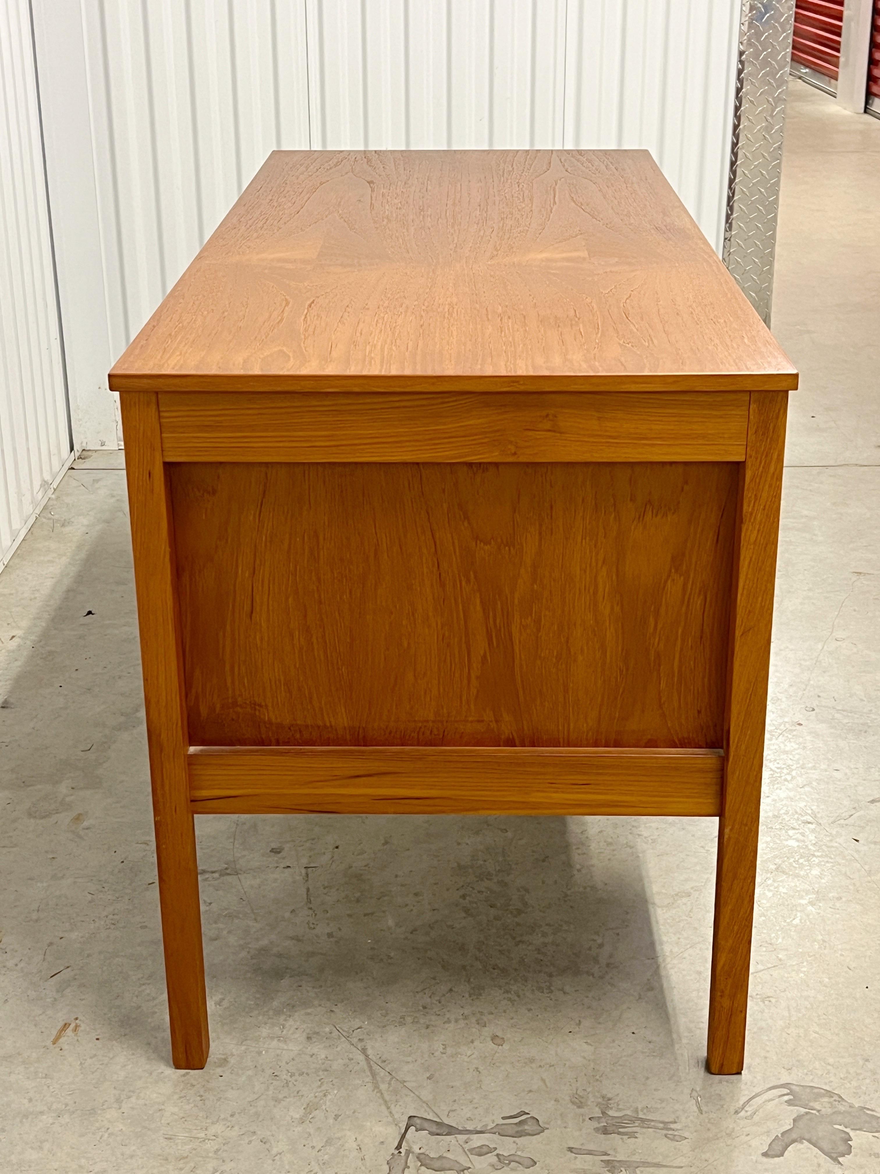 Mid-Century Modern Danish Modern Teak Desk Made by Domino Mobler