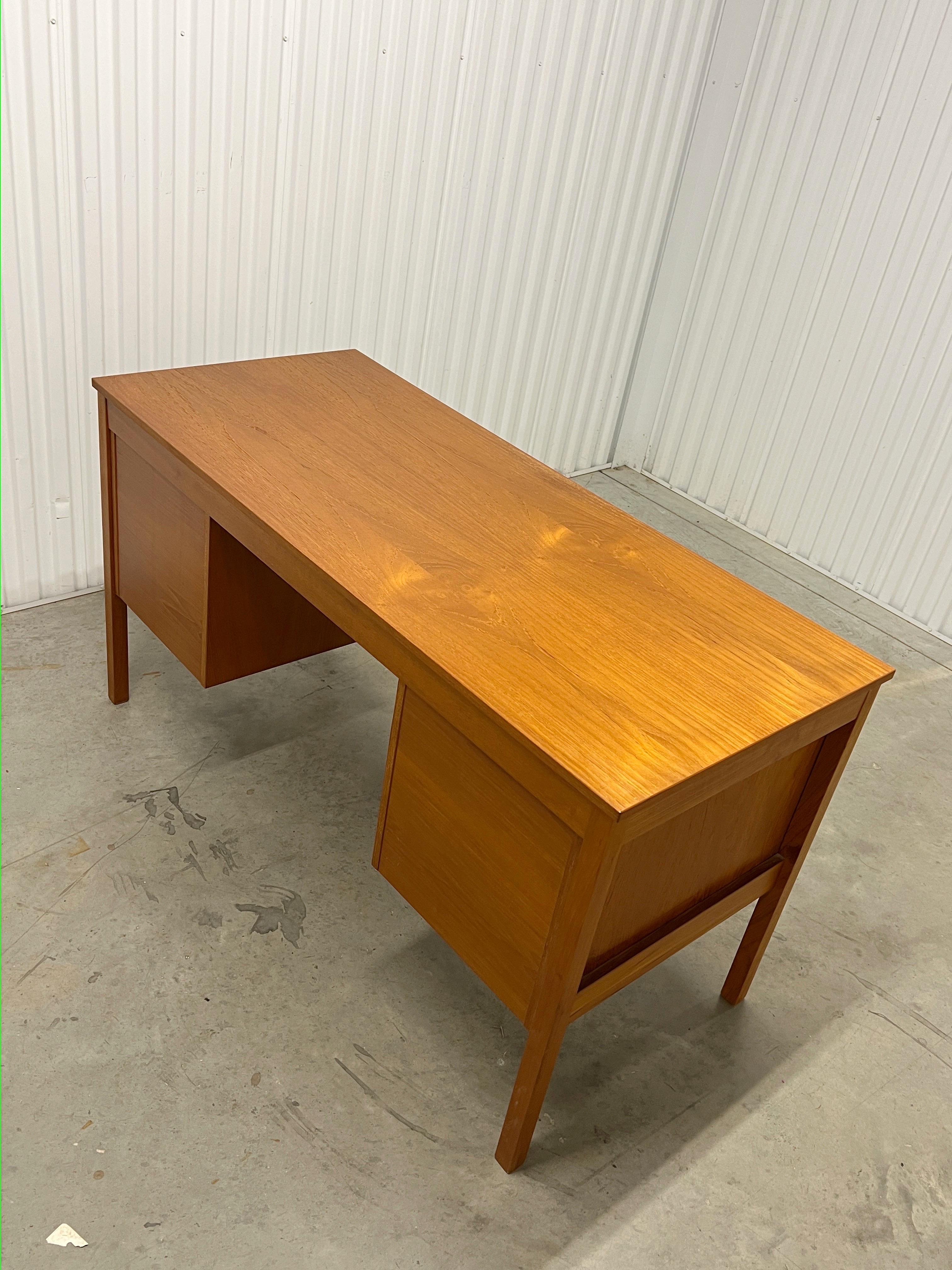 Late 20th Century Danish Modern Teak Desk Made by Domino Mobler