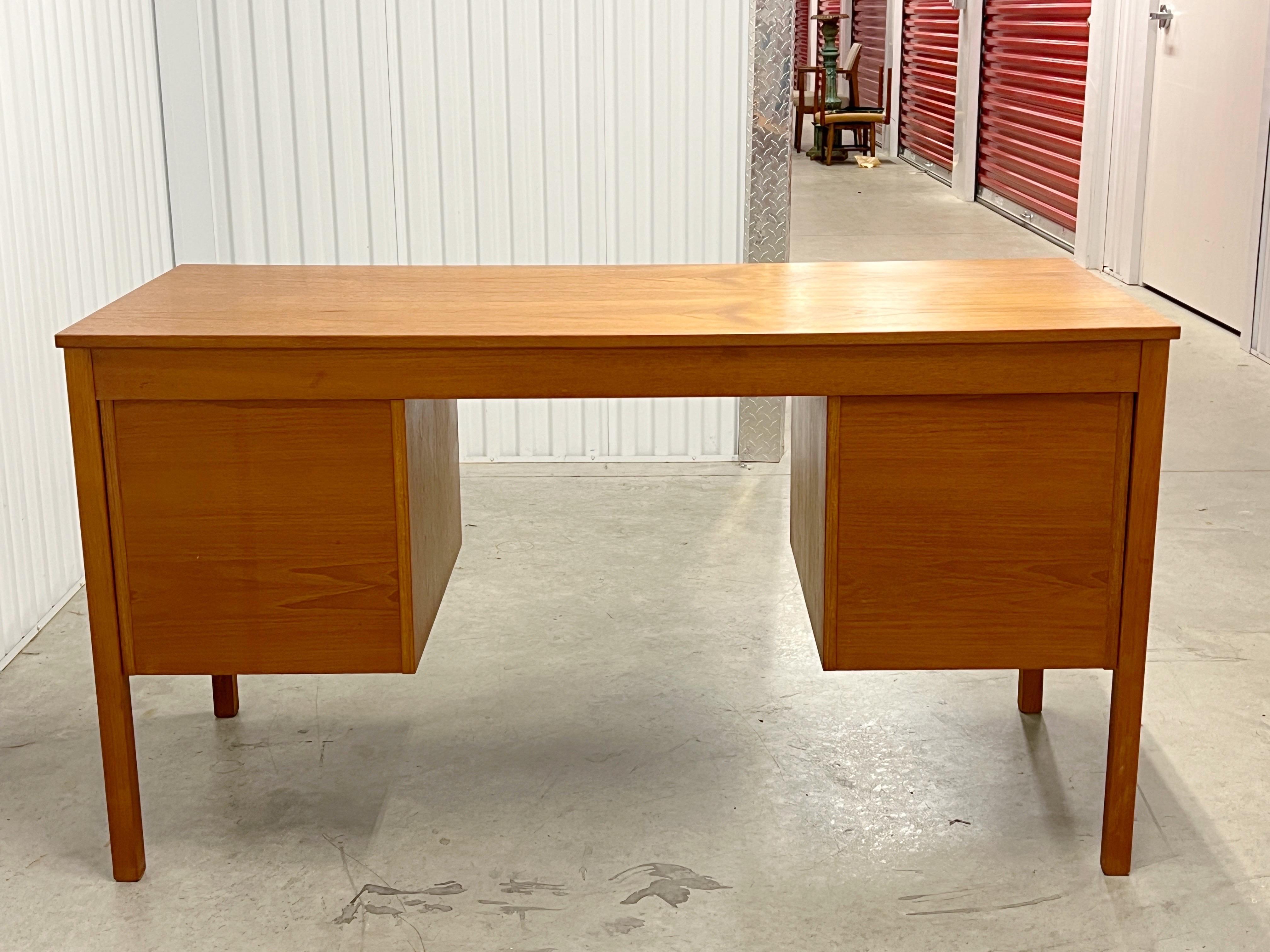 Danish Modern Teak Desk Made by Domino Mobler 3