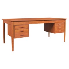 Danish Modern Teak Desk Model #130 by Børge Mogensen for Søborg Møbler