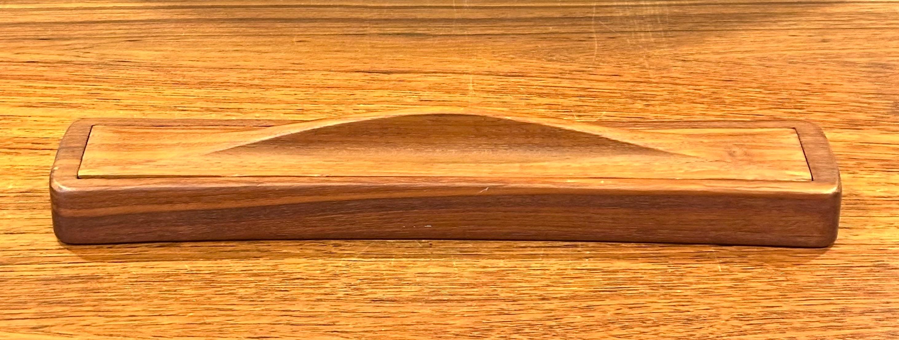 Danish Modern Teak Desk Organizer Box by Jens Quistgaard for Dansk For Sale 5
