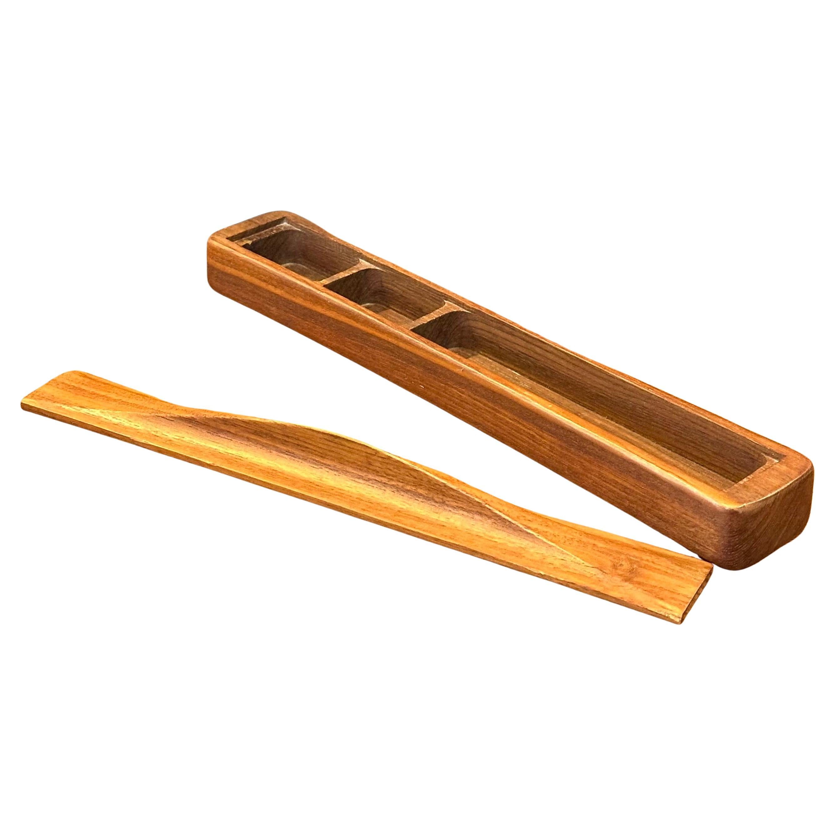 Mid-Century Modern Danish Modern Teak Desk Organizer Box by Jens Quistgaard for Dansk For Sale