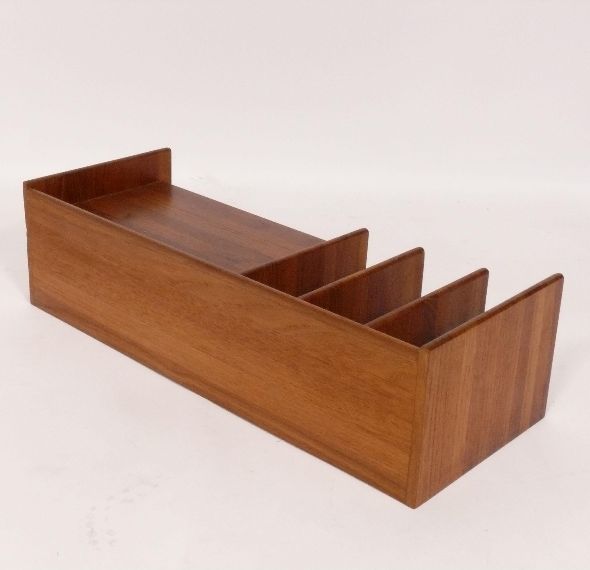 Mid-20th Century Danish Modern Teak Desk Organizer by George Petersens