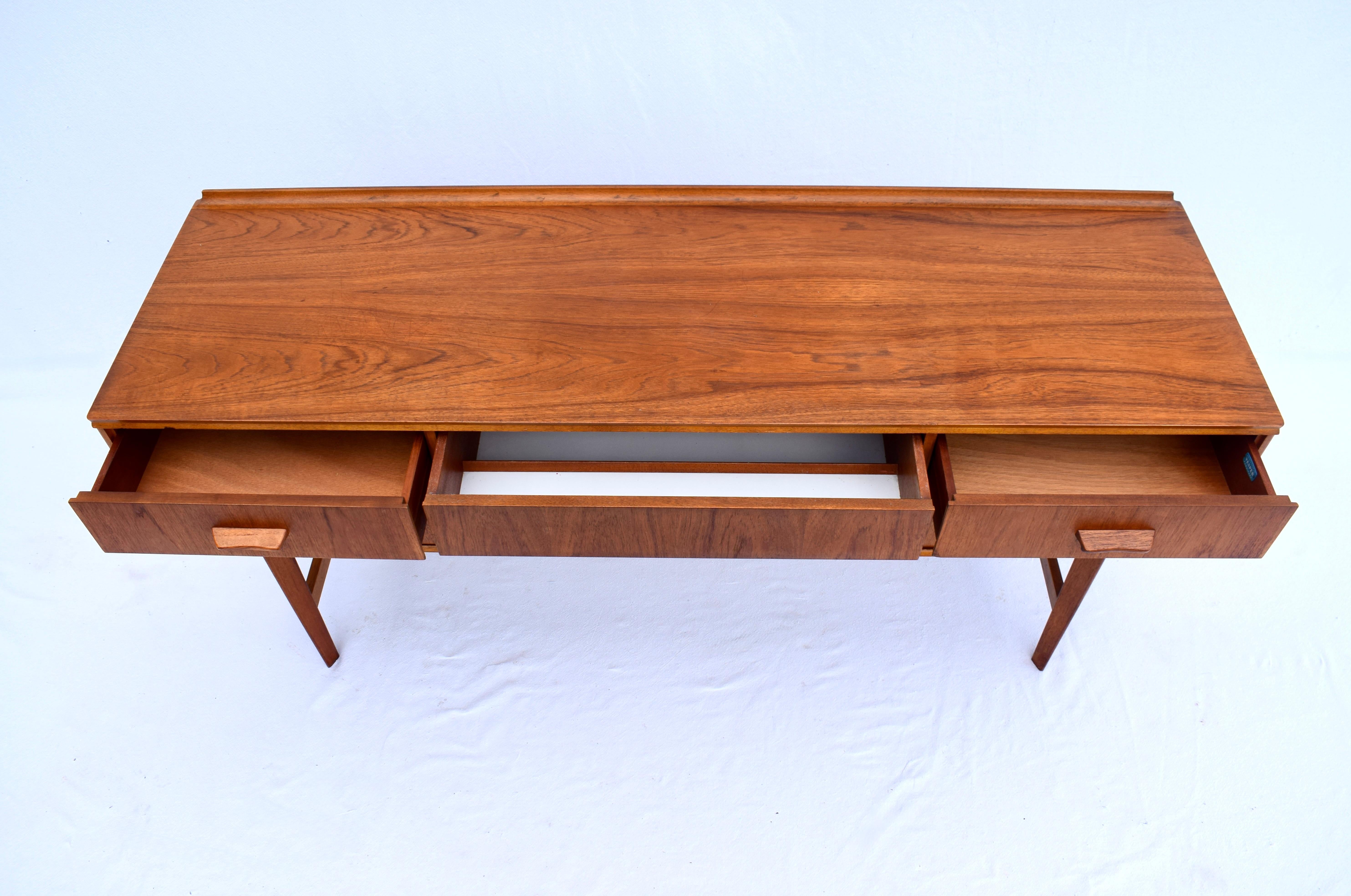 English Danish Modern Teak Desk Set by Gimson & Slater LTD For Sale