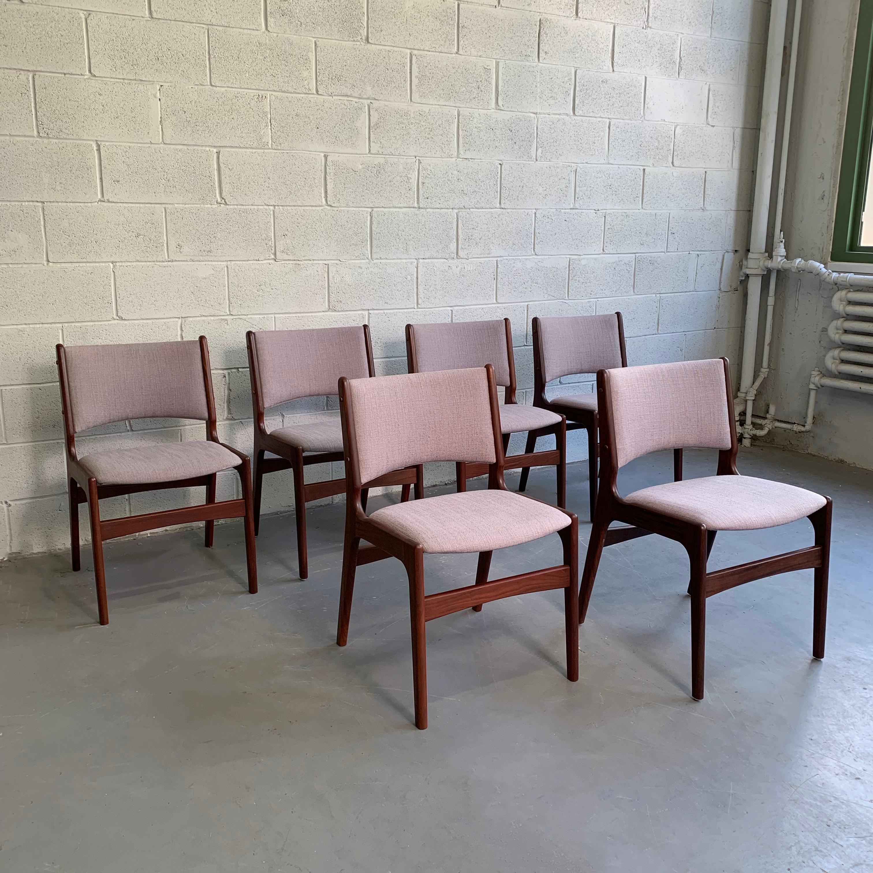 Scandinavian Modern Danish Modern Teak Dining Chair Set by Henning Kjaernulf
