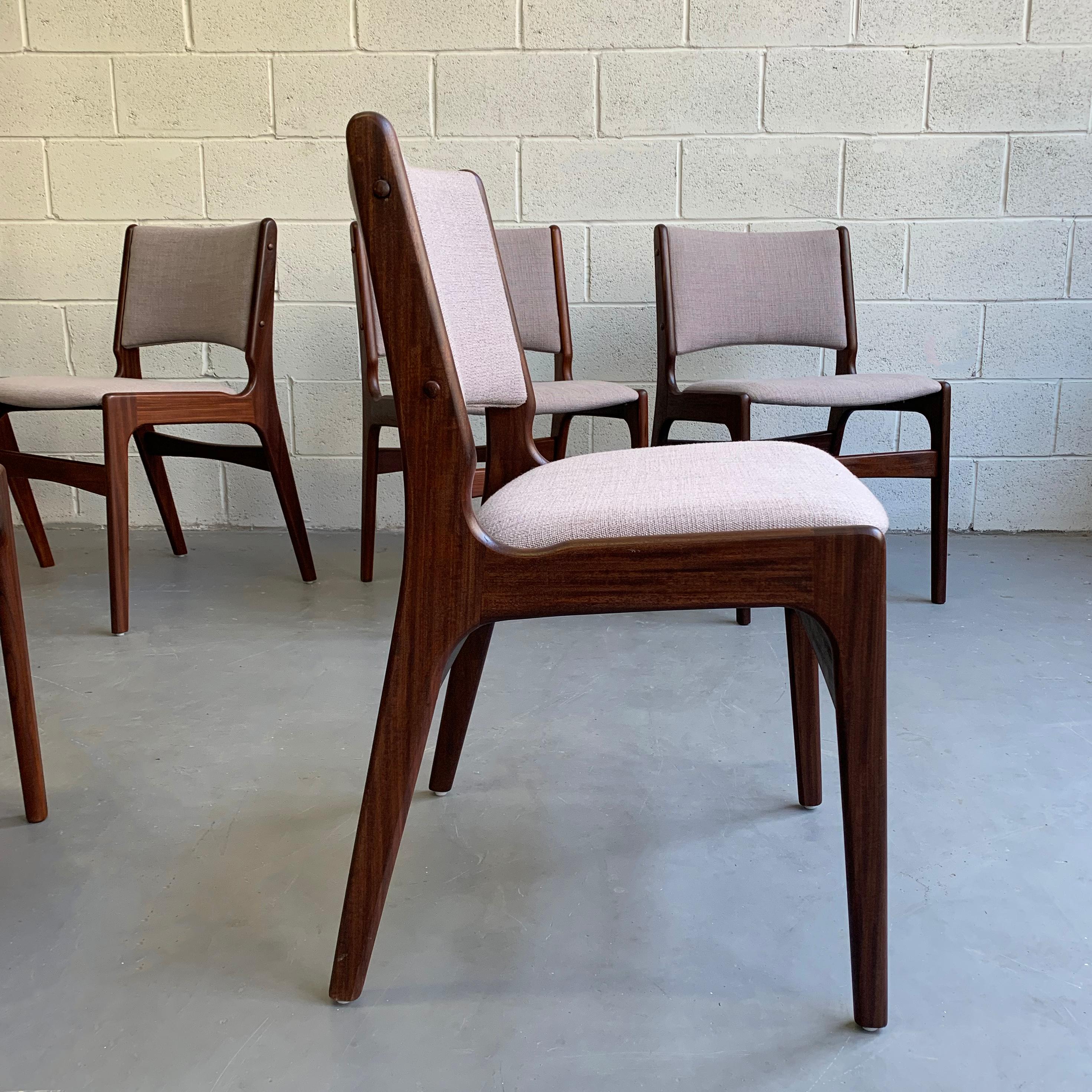 20th Century Danish Modern Teak Dining Chair Set by Henning Kjaernulf