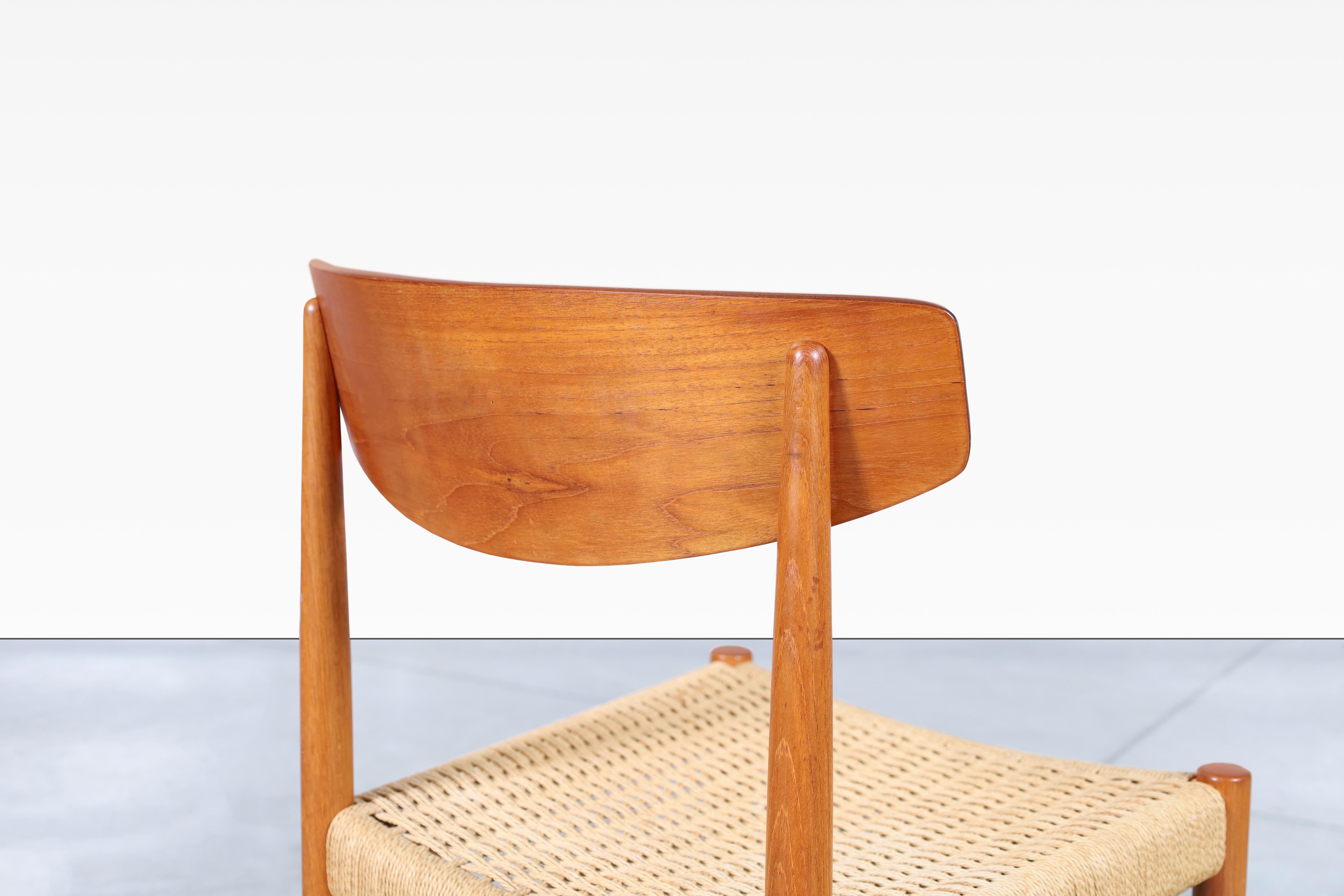 Danish Modern Teak Dining Chairs by AM Møbler 7