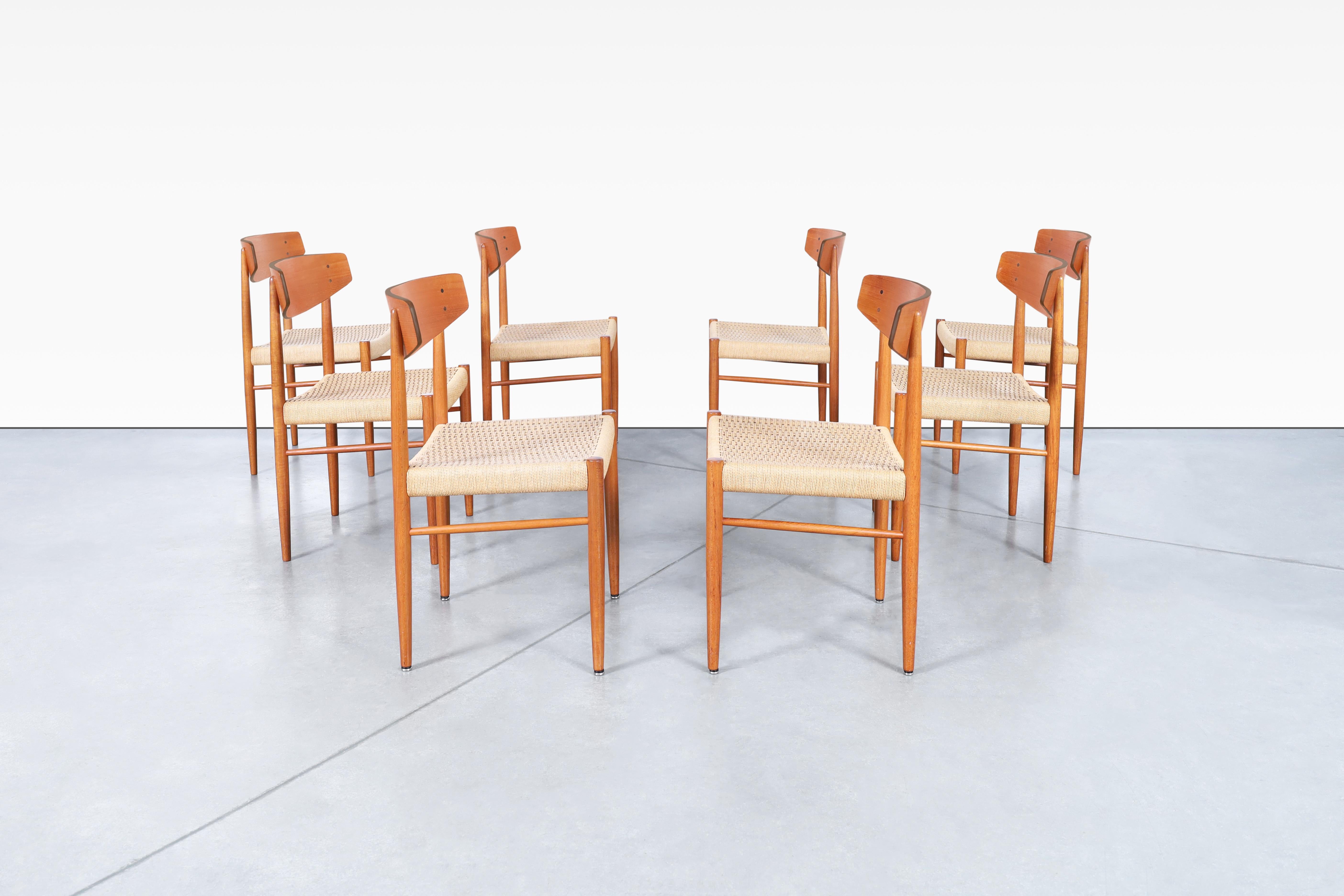 Mid-20th Century Danish Modern Teak Dining Chairs by AM Møbler