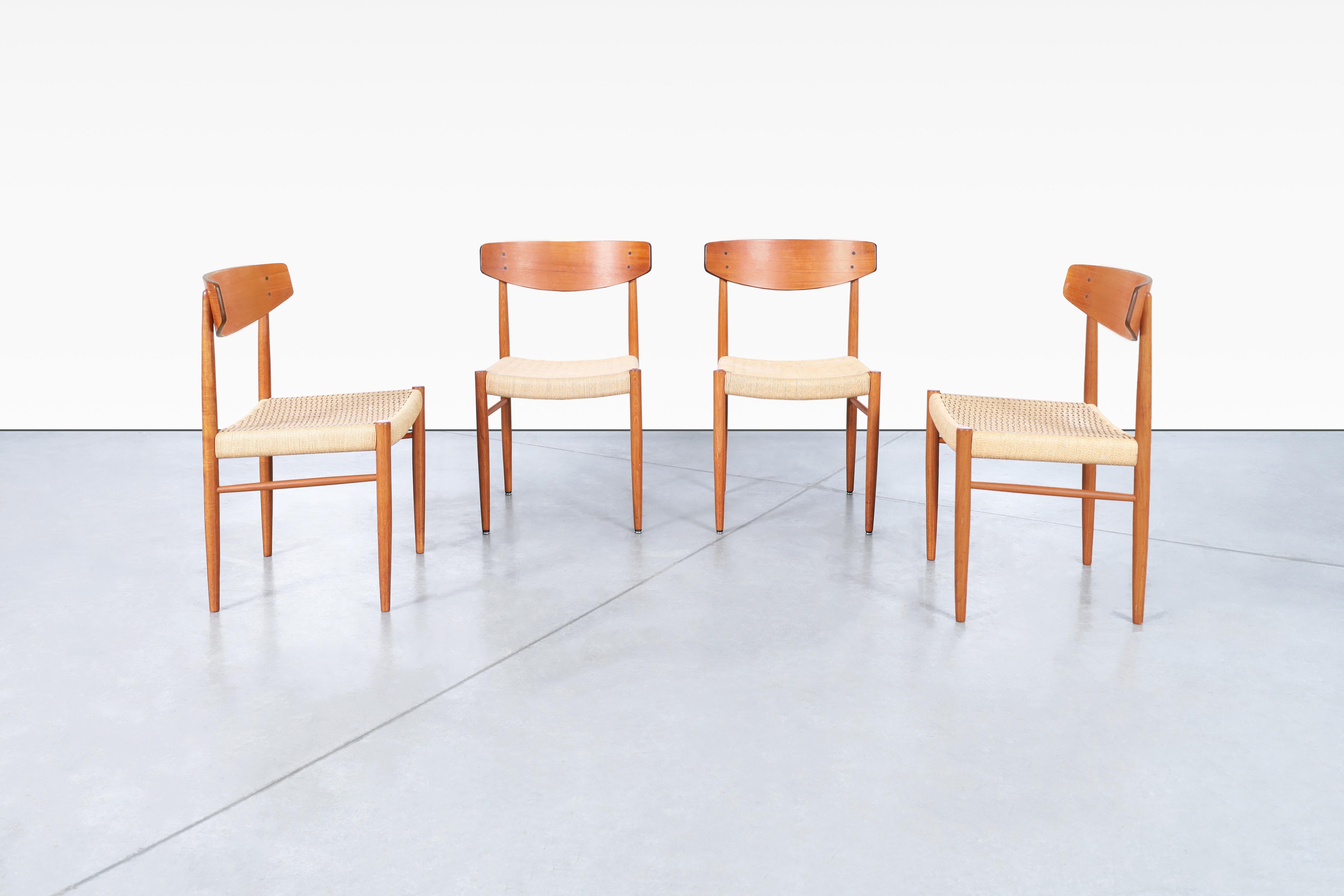 Danish Modern Teak Dining Chairs by AM Møbler 1