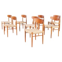 Chaises de salle à manger danoises modernes en teck par AM Møbler