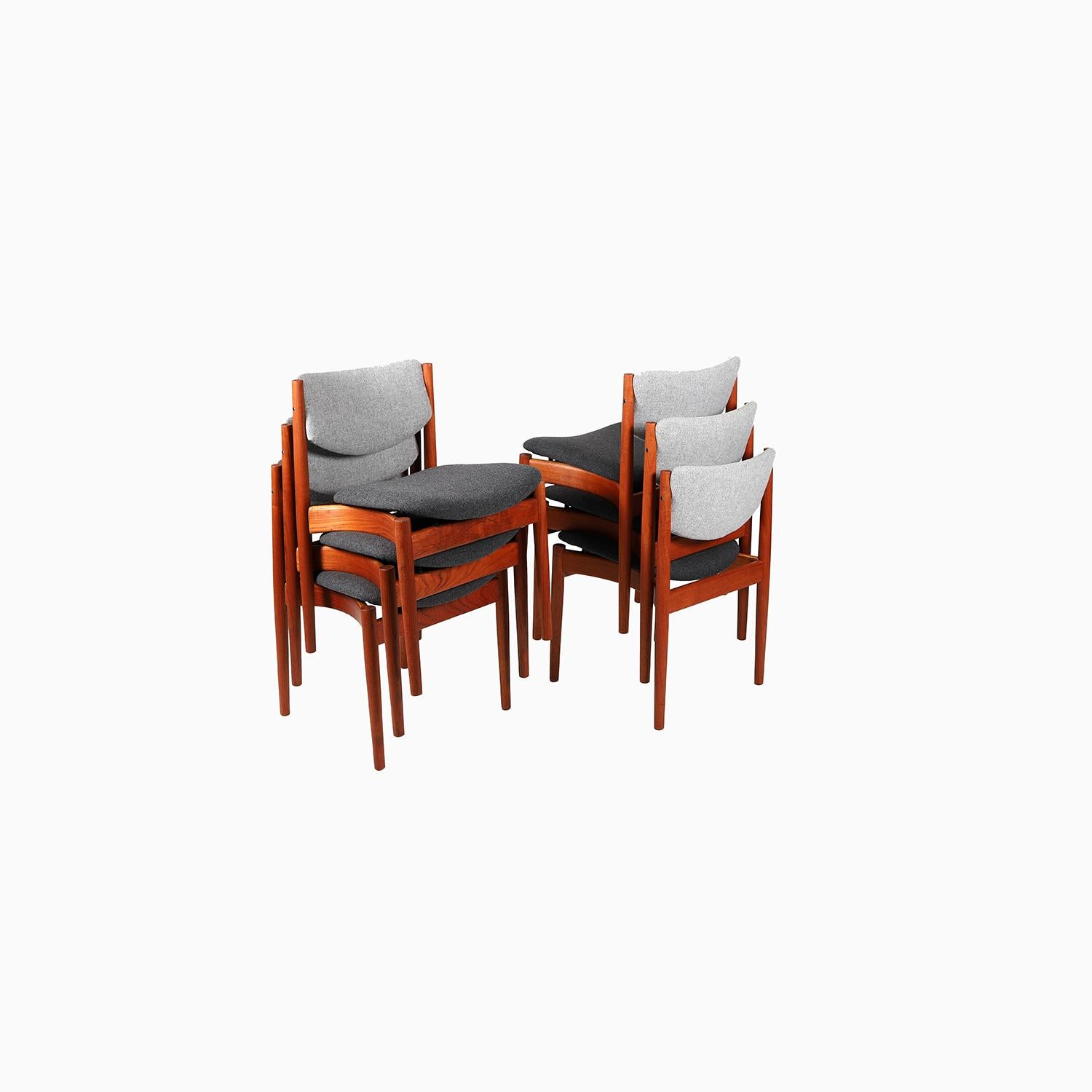 20th Century Danish Modern Teak Dining Chairs by Finn Juhl