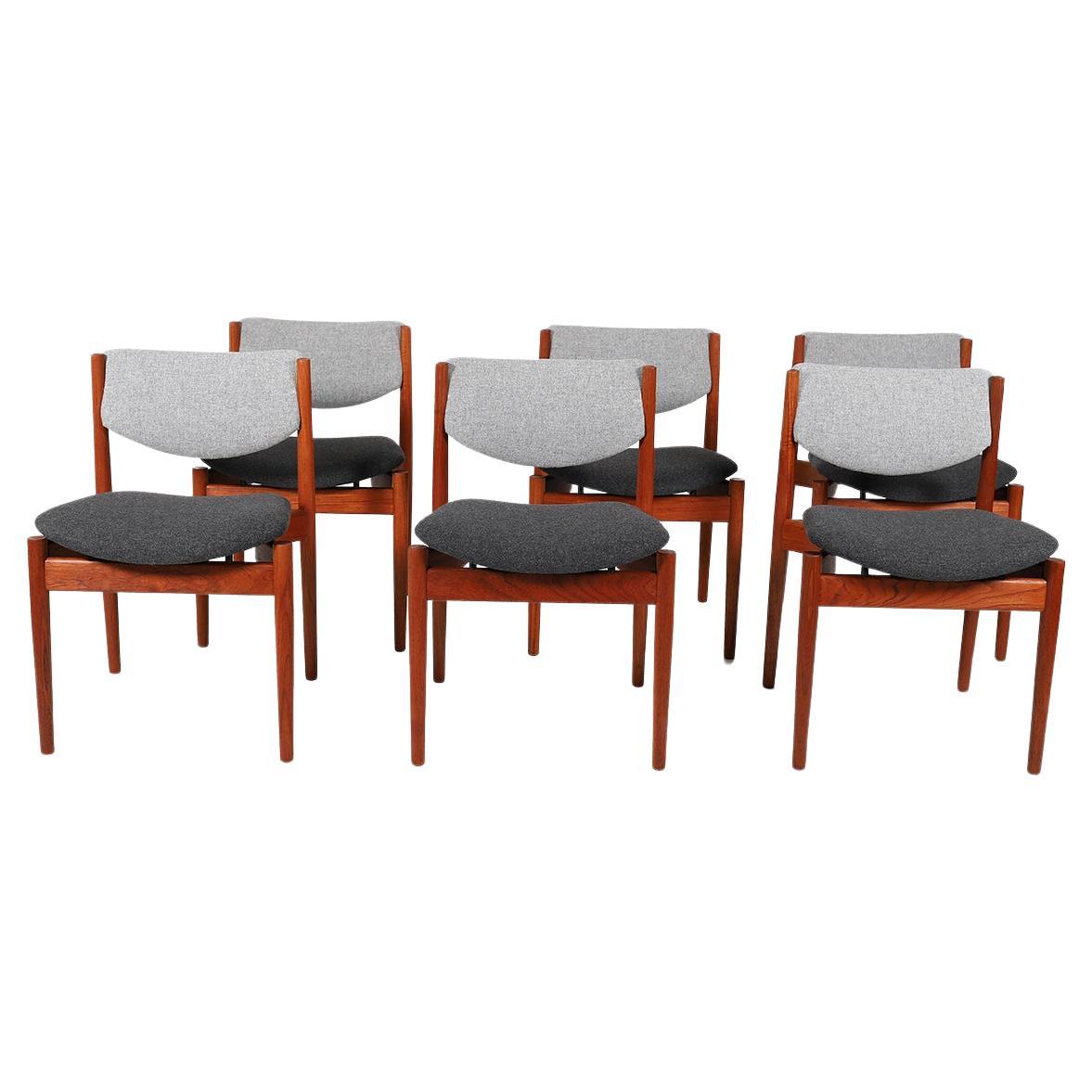 Danish Modern Teak Dining Chairs by Finn Juhl