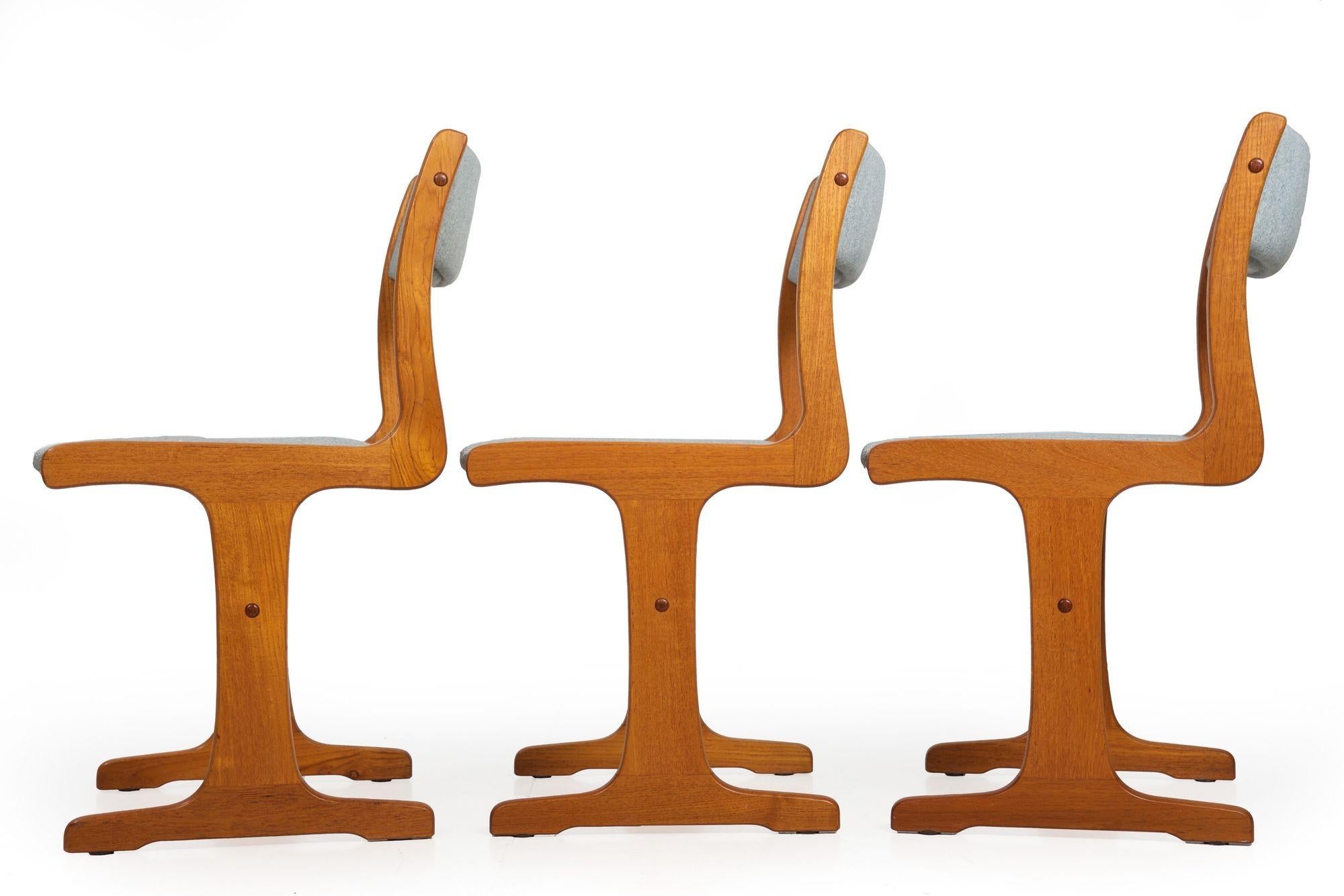 Mid-Century Modern Danish Modern Teak Dining Chairs by Gangso Møbler, Set of 6