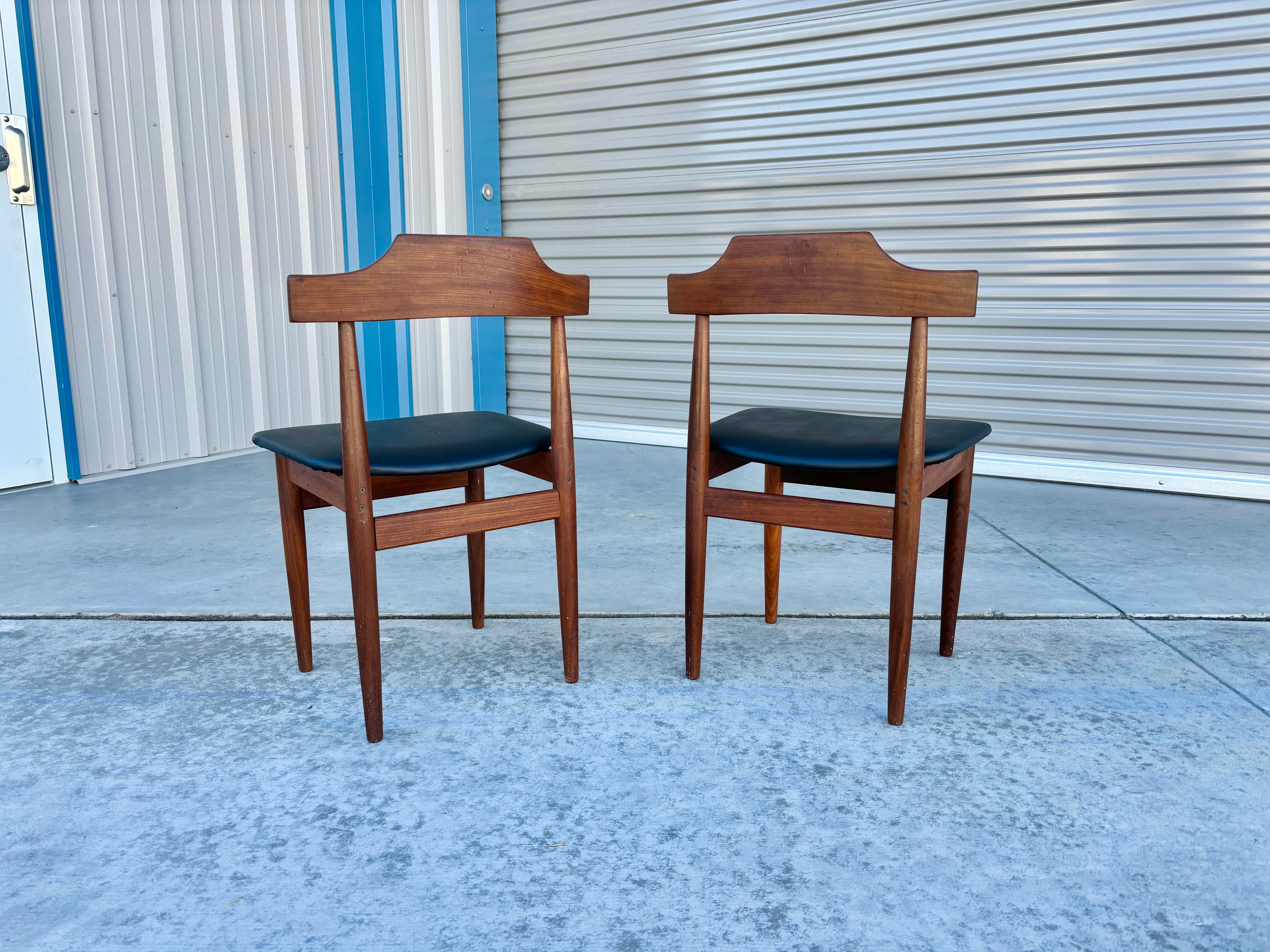 Sedie da pranzo moderne danesi in teak di Hans Olsen per Frem Røjle 1960 - set di 4 in vendita 3
