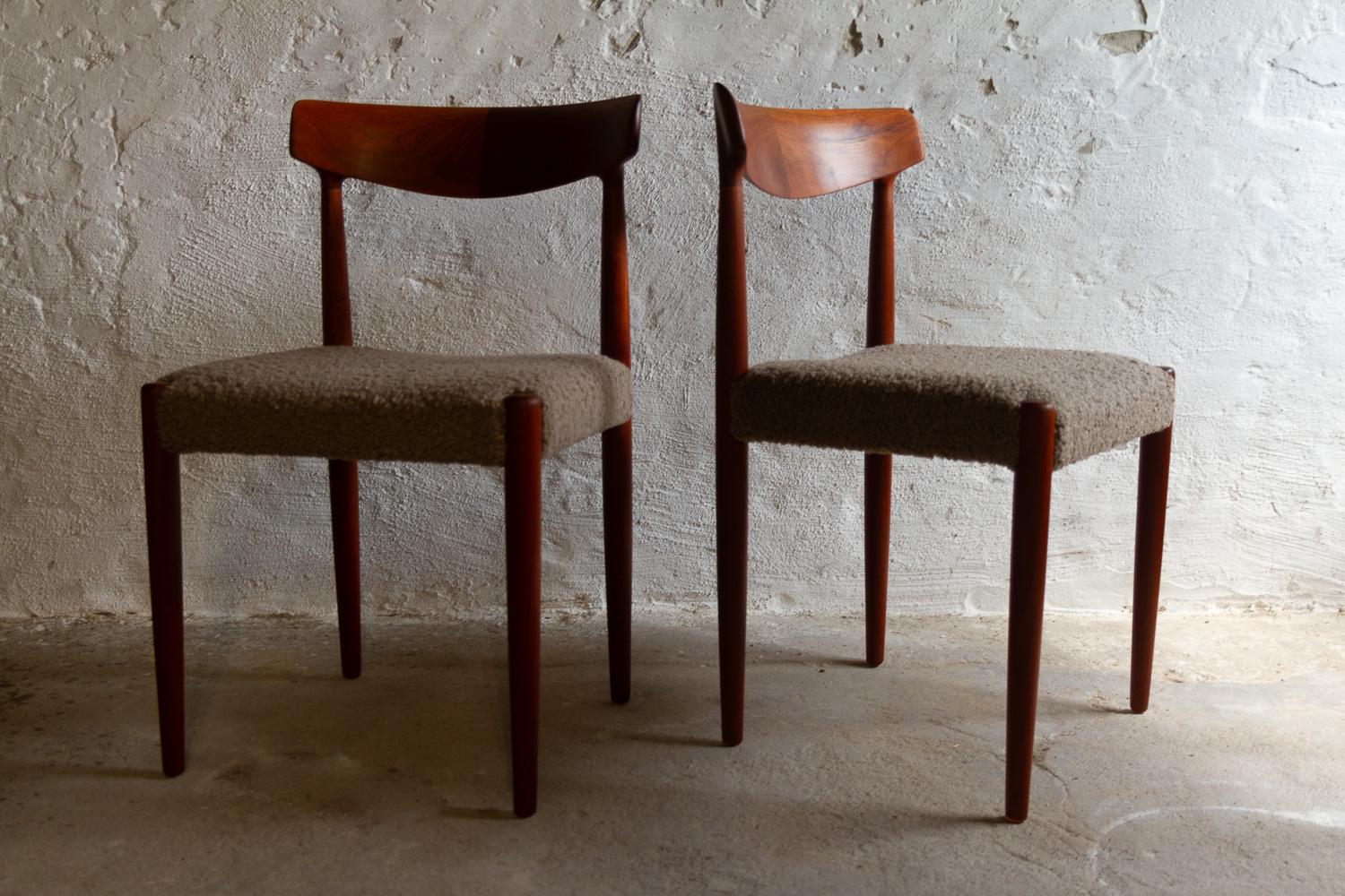 Danish Modern Teak Dining Chairs by Knud Færch for Slagelse, 1960s. Set of 6. For Sale 12