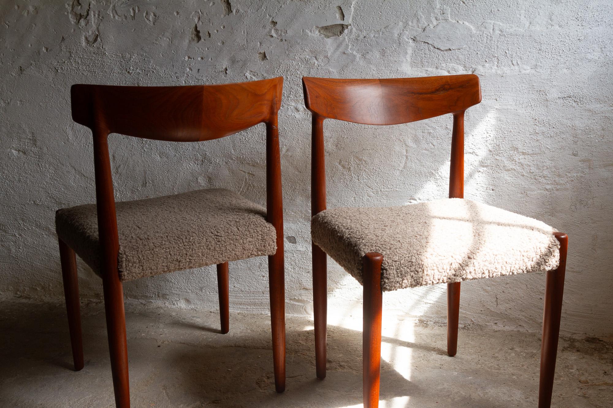 Danish Modern Teak Dining Chairs by Knud Færch for Slagelse, 1960s. Set of 6. For Sale 13