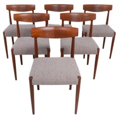 Vintage Danish Modern Teak Dining Chairs by Knud Færch for Slagelse, 1960s. Set of 6.