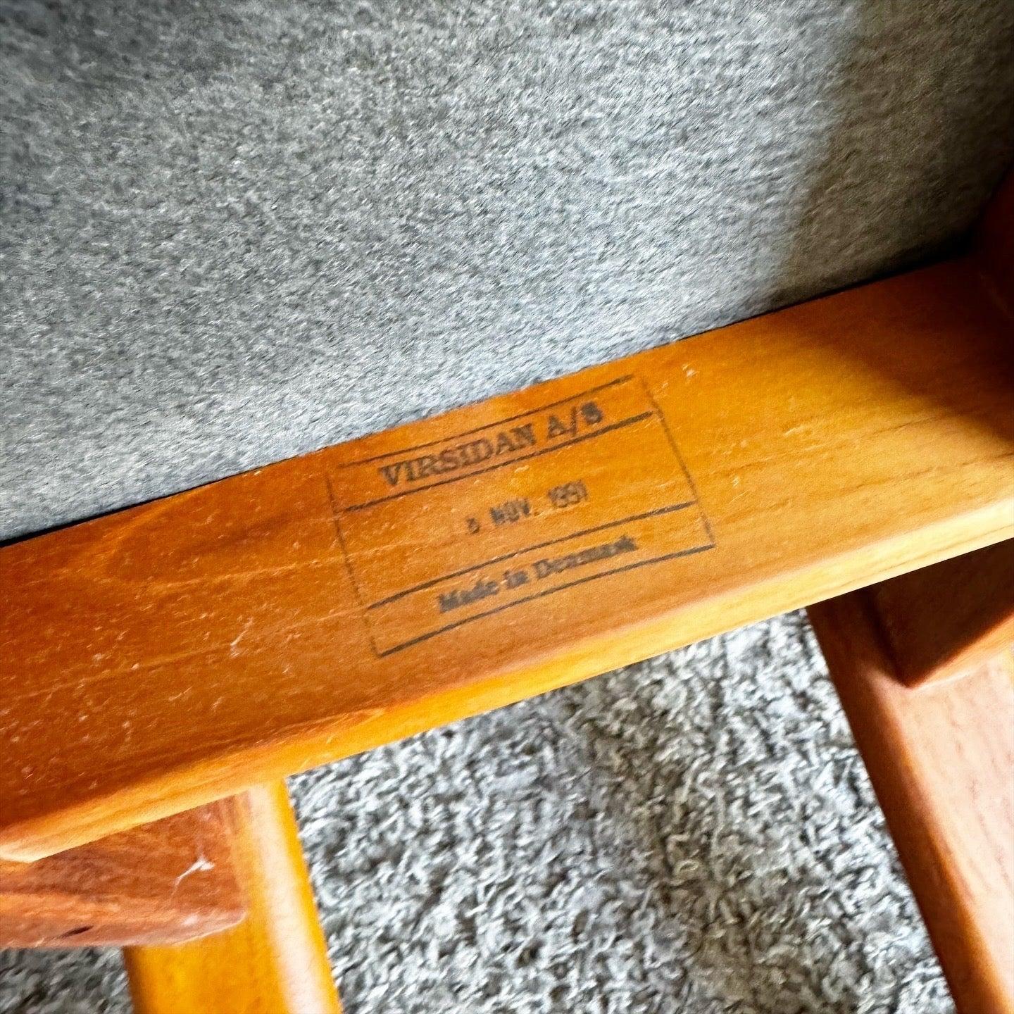 Sedie da pranzo moderne danesi in teak di Virsidan - Set di 4 in vendita 1