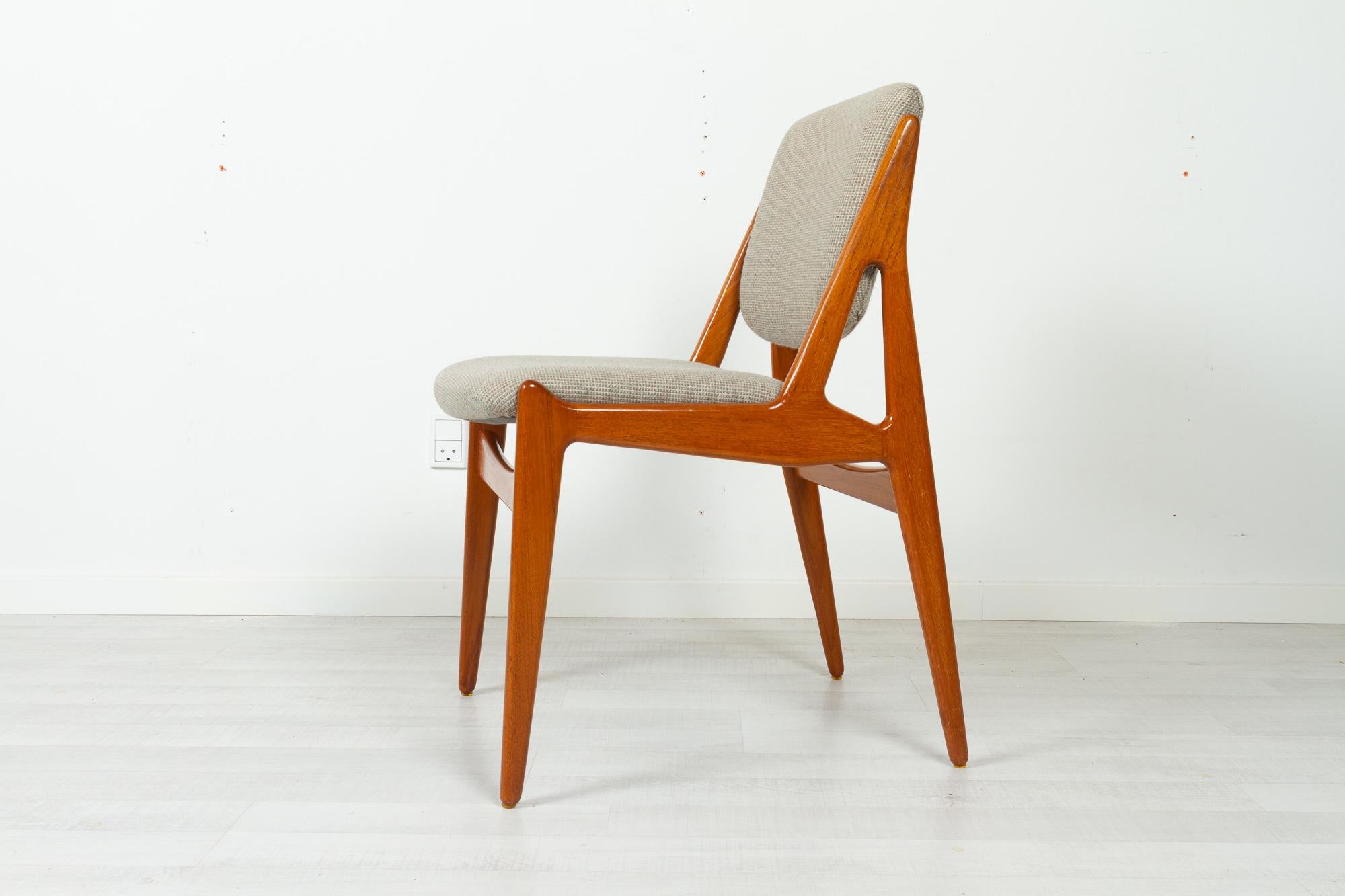 Danish Modern Teak Dining Chairs Model Ella by Arne Vodder 1960s, Set of 6 12