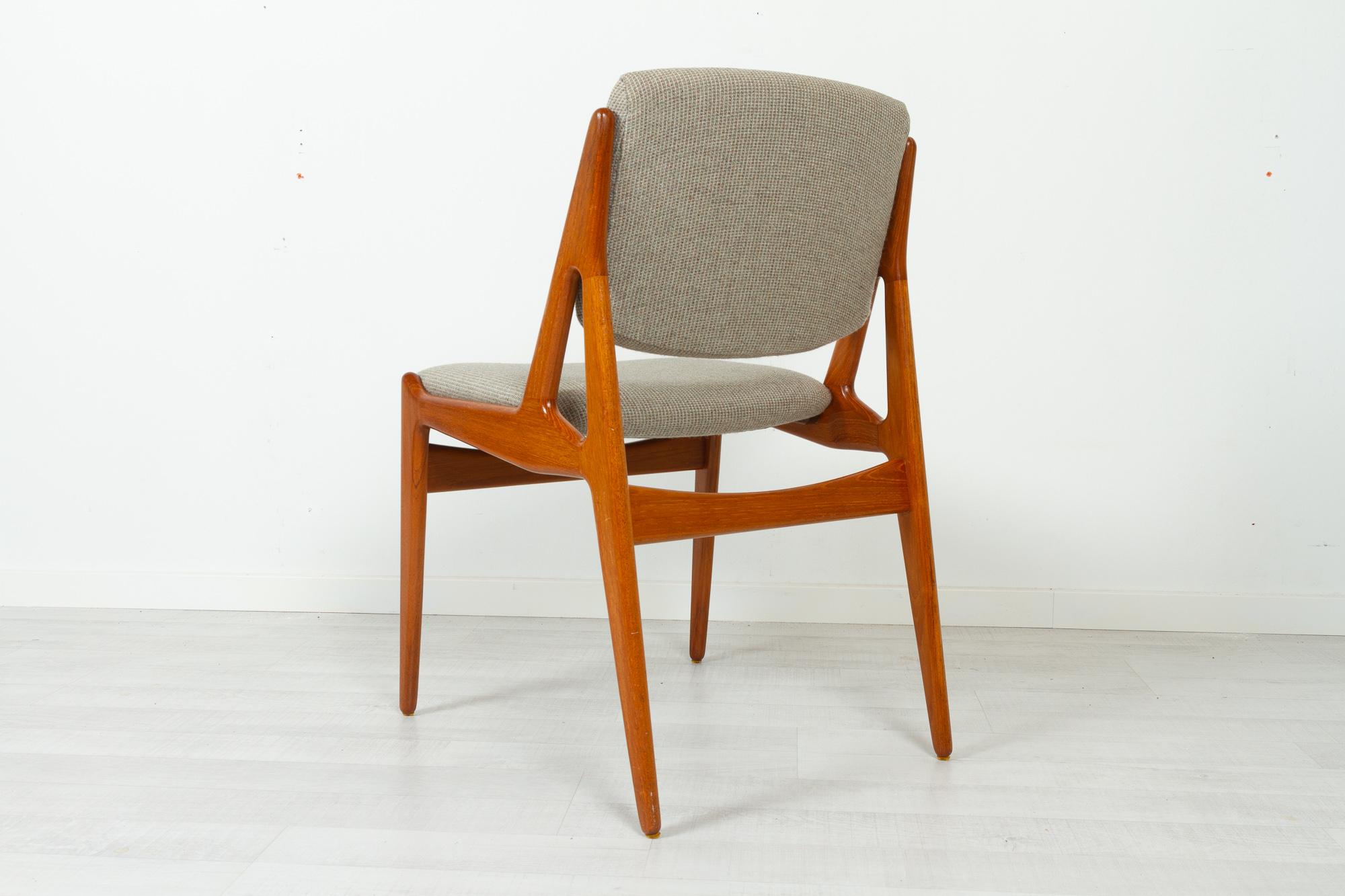Danish Modern Teak Dining Chairs Model Ella by Arne Vodder 1960s, Set of 6 13