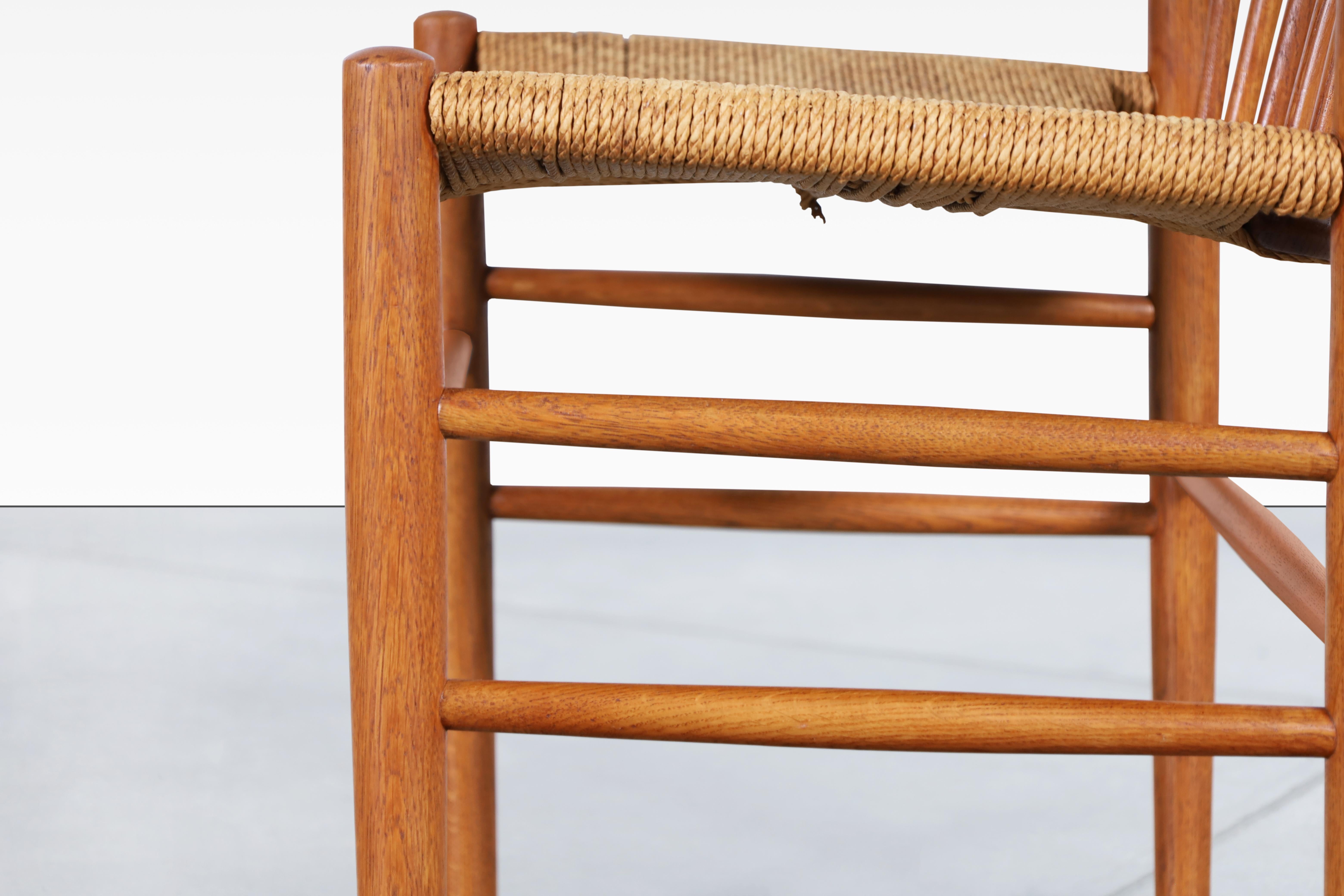 Sedie da pranzo moderne danesi in teak modello J80 di Jørgen Baekmark in vendita 3