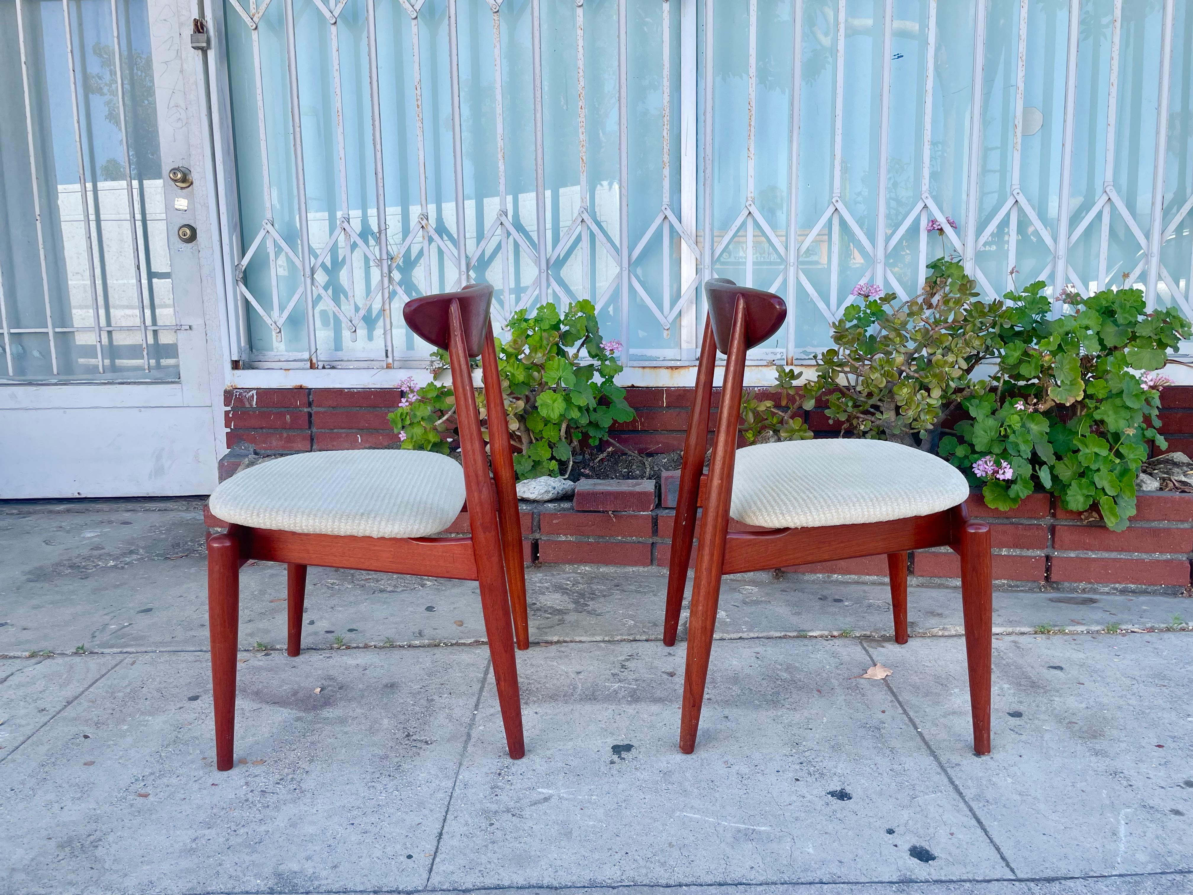 Danish Modern Teak Dining Chairs- Set of 6 For Sale 3