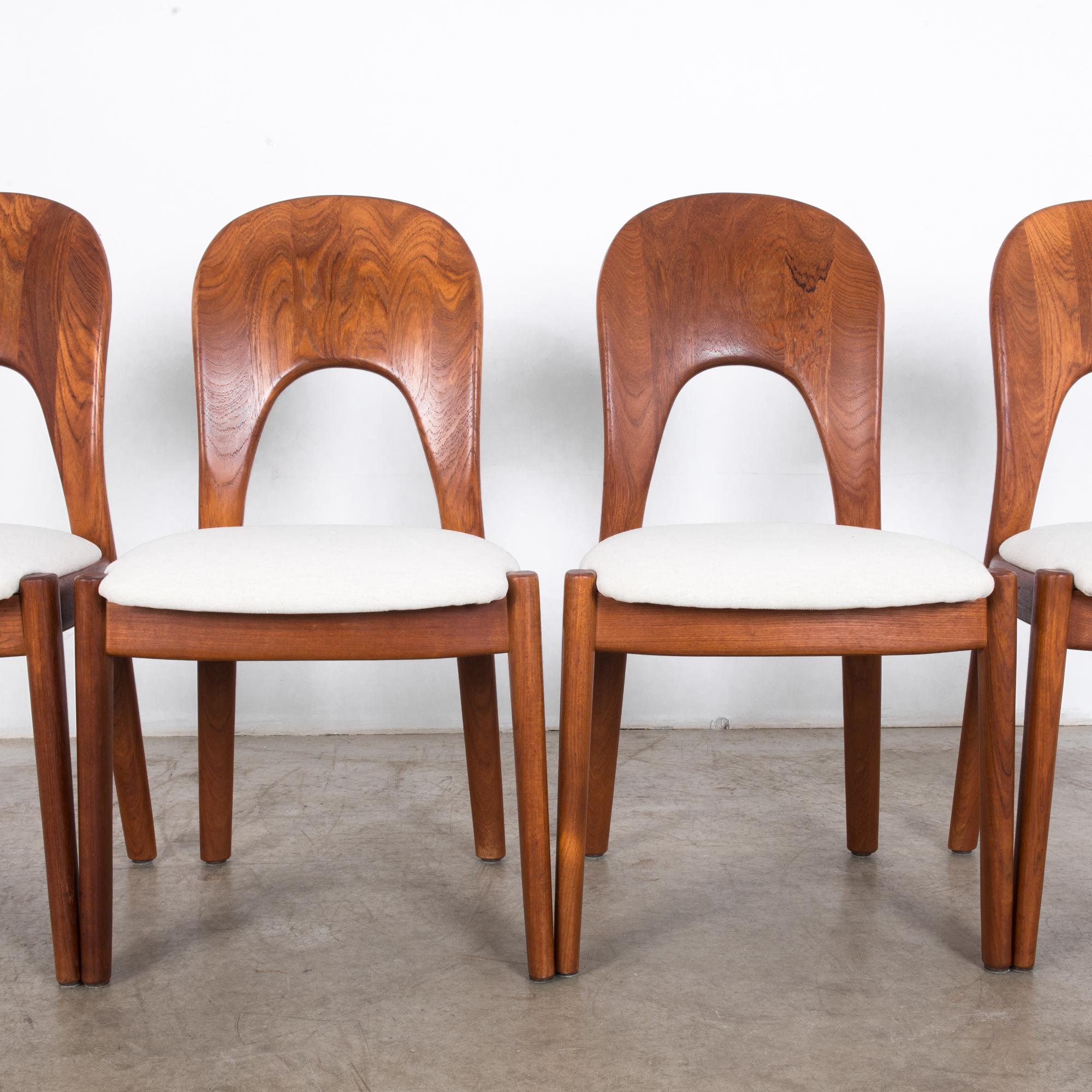 Danish Modern Teak Dining Chairs, Set of Four  7