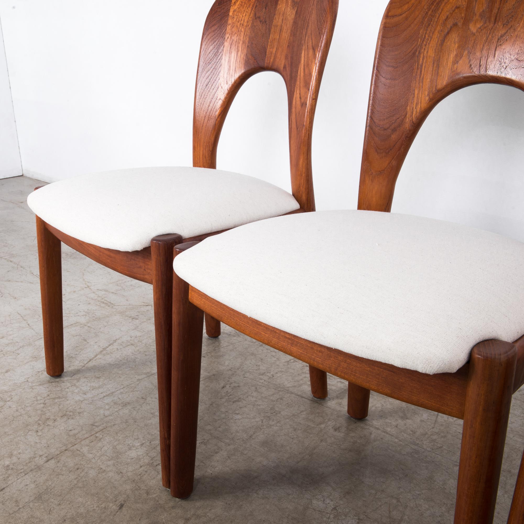 Danish Modern Teak Dining Chairs, Set of Four  8