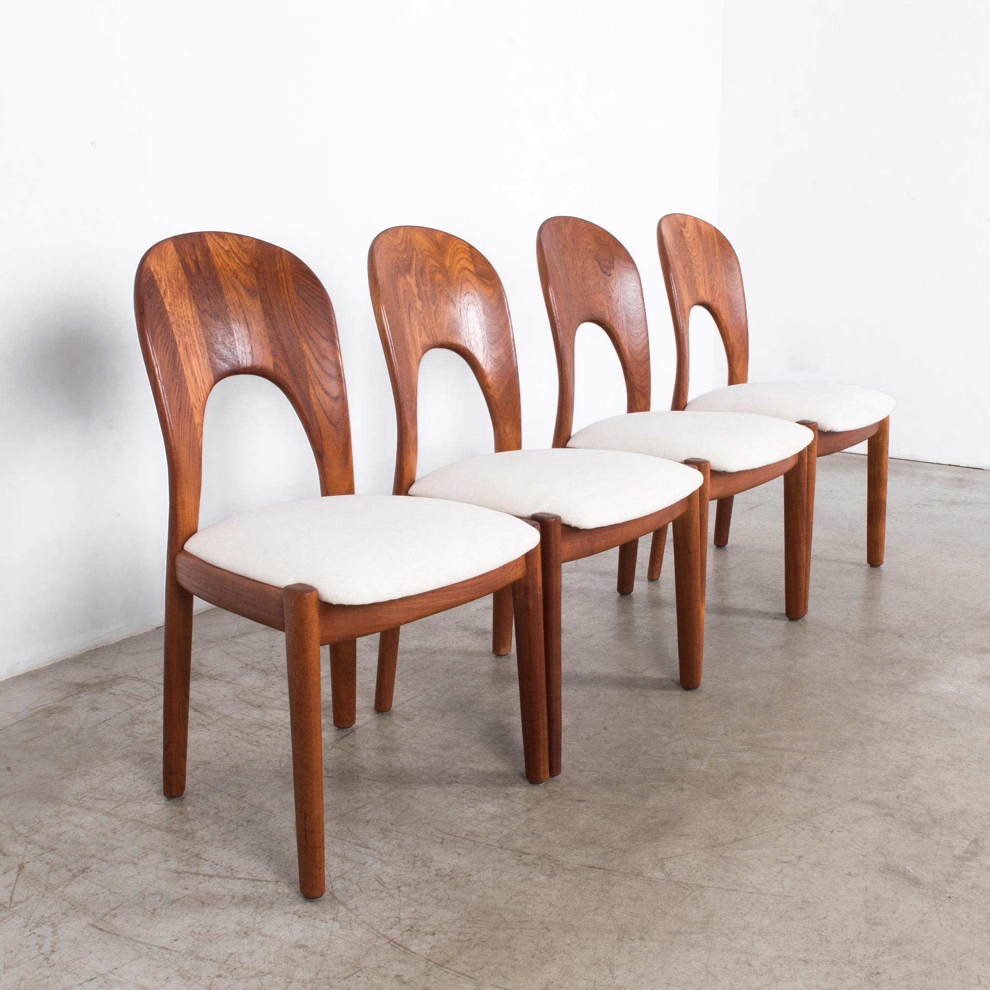 Danish Modern Teak Dining Chairs, Set of Four  1