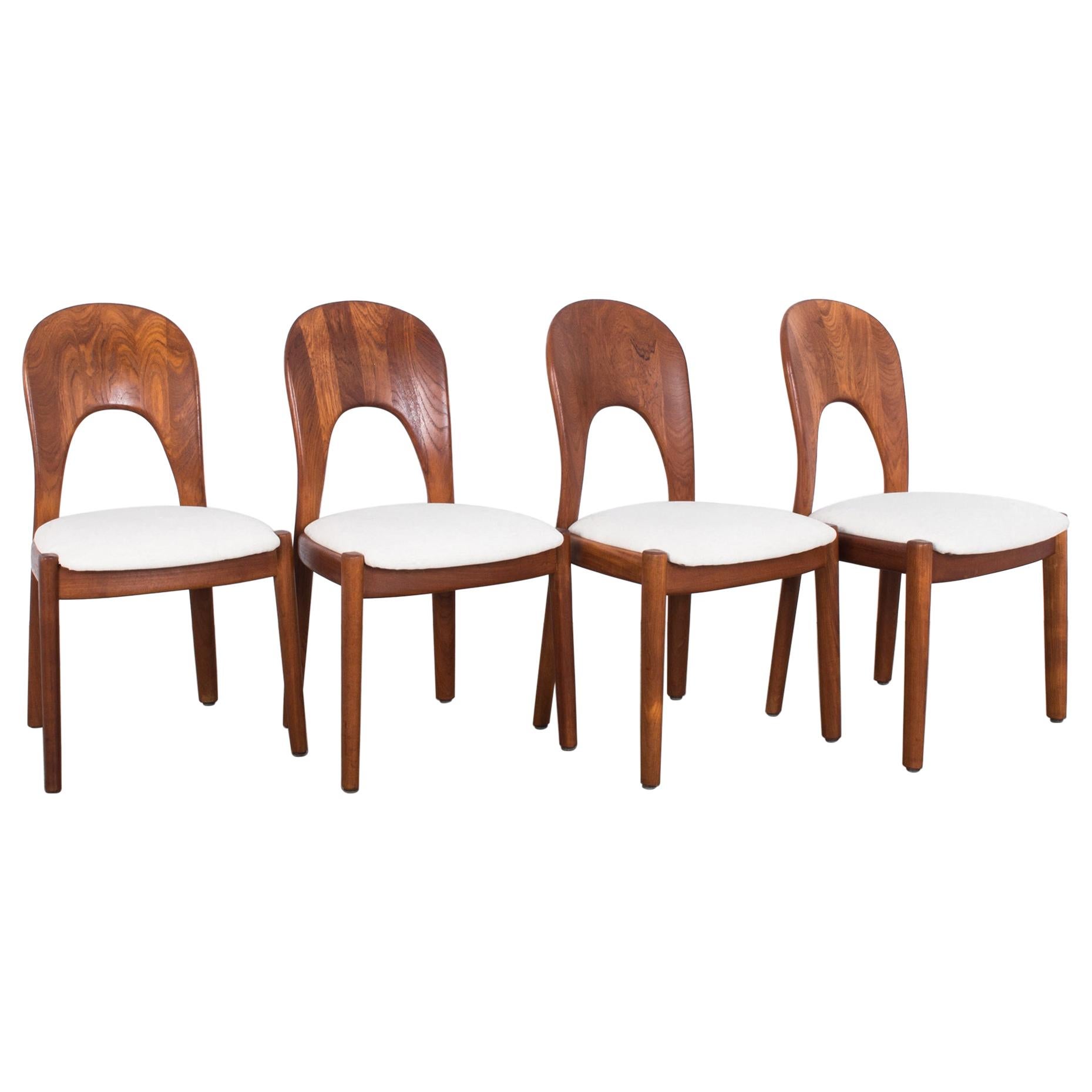 Danish Modern Teak Dining Chairs, Set of Four 