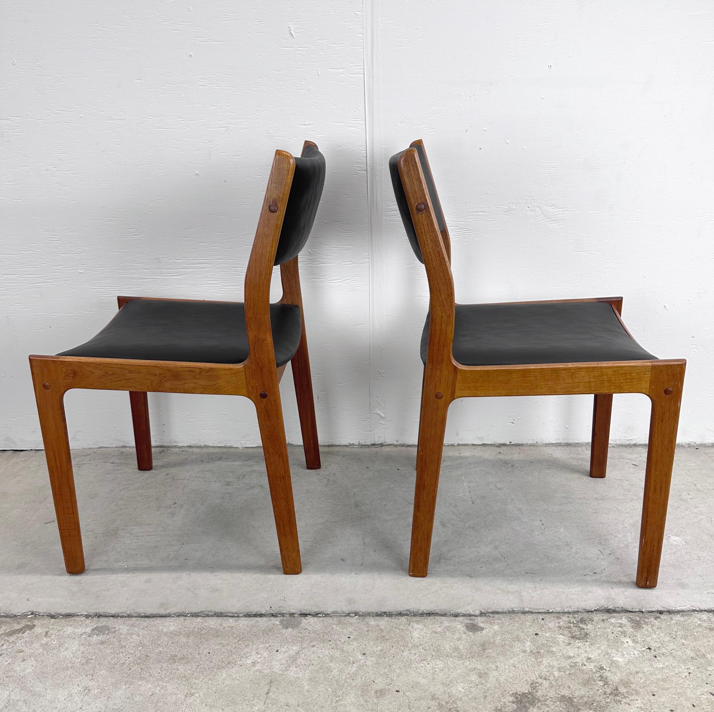Other Danish Modern Teak Dining Chairs- Set of Four